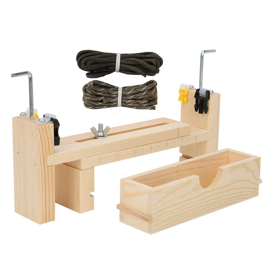 Wooden Bracelet Braiding Tool - Easy to Store, Lightweight & Compact Bracelet Jig Frame for DIY Friendship Bracelets, Lanyards - Perfect for Crafting, Jewelry Making & Gifts