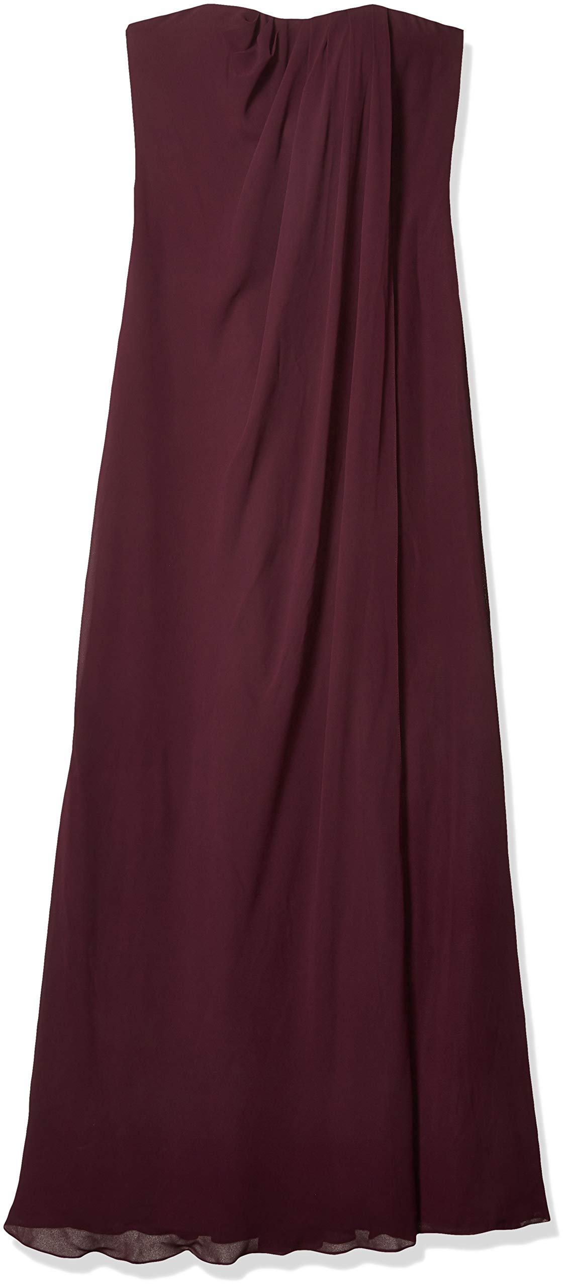 Jenny Yoo Women's Racquel Strapless Chiffon Gown - Elegant Formal Dress for Weddings, Prom & Special Occasions | One Size Fits Most