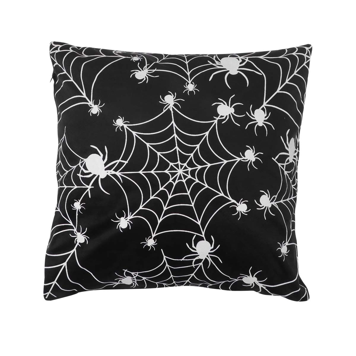 ARTIBETTER Glow in The Dark Halloween Pillow Covers - Funny Spider Pattern Luminous Throw Pillow Cases for Sofa, Bed, Couch - Perfect for Halloween Decorations & Party Home Decor