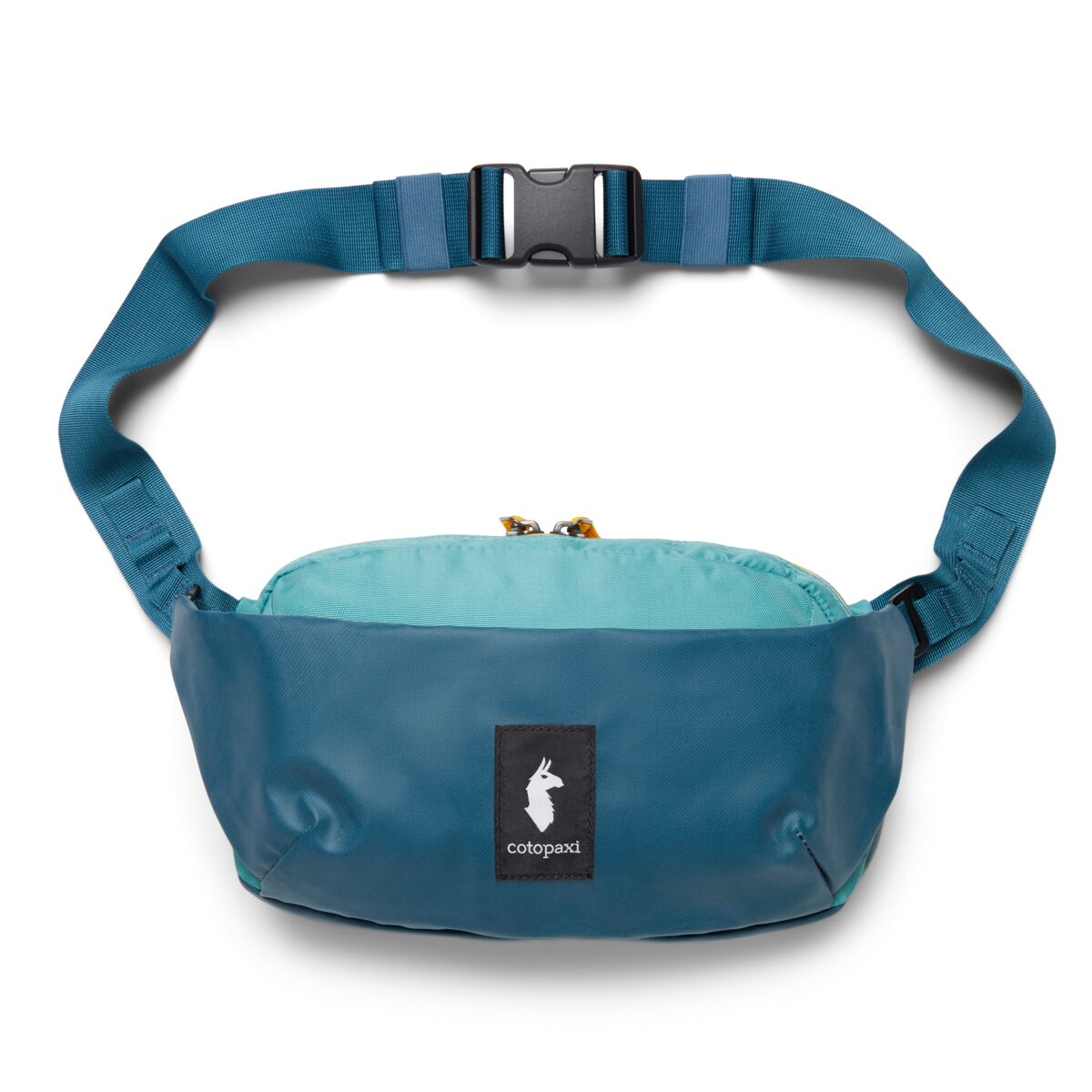 Cotopaxi Coso 2L Hip Pack - Water-Resistant Waist Bag for Everyday Use - Abyss/Coastal Color - Perfect for Hiking, Travel & Outdoor Adventures