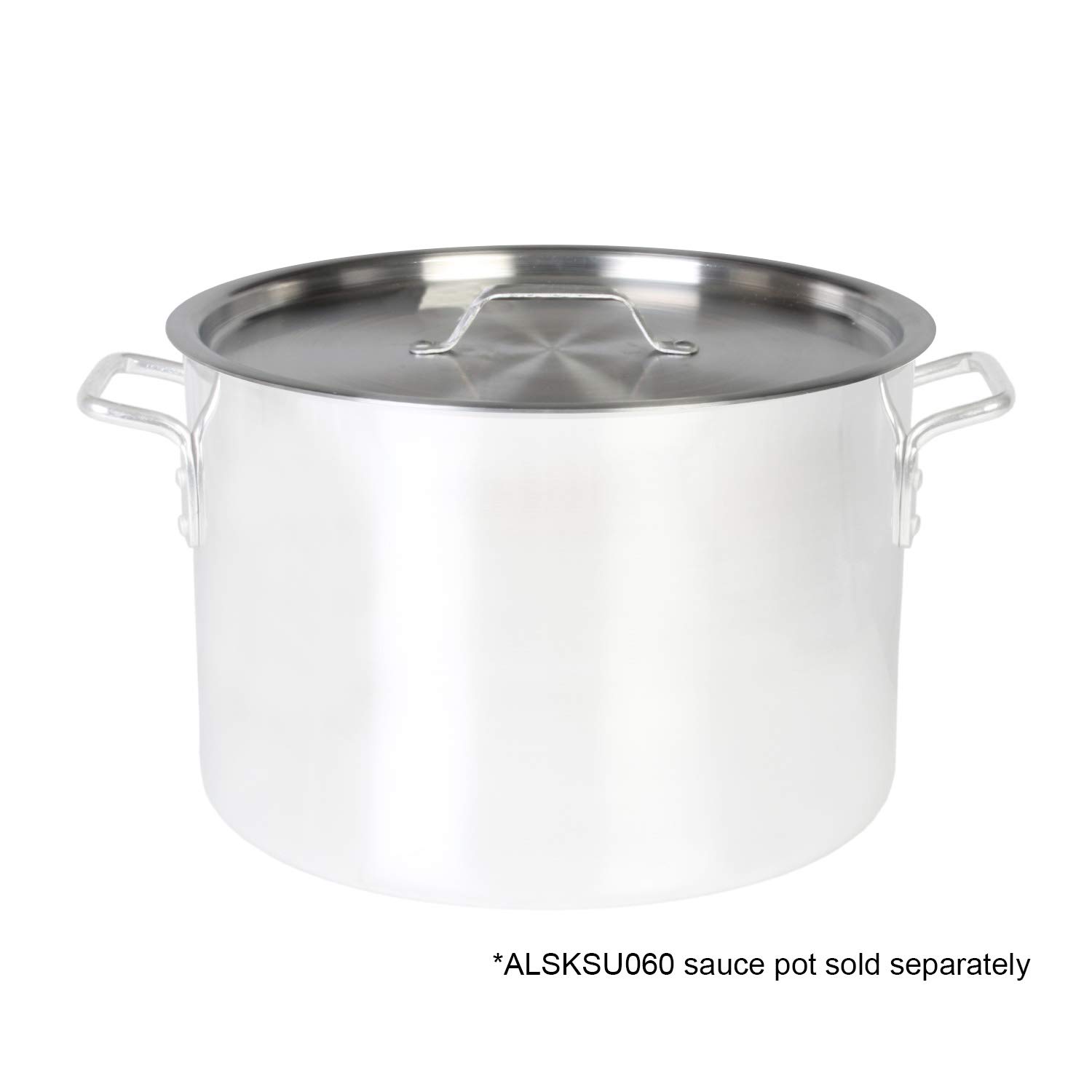 60 Qt Aluminum Sauce Pot Lid - Durable & Heat-Resistant Cover for Cooking, Canning & Food Storage - Perfect for Home Kitchens & Commercial Use