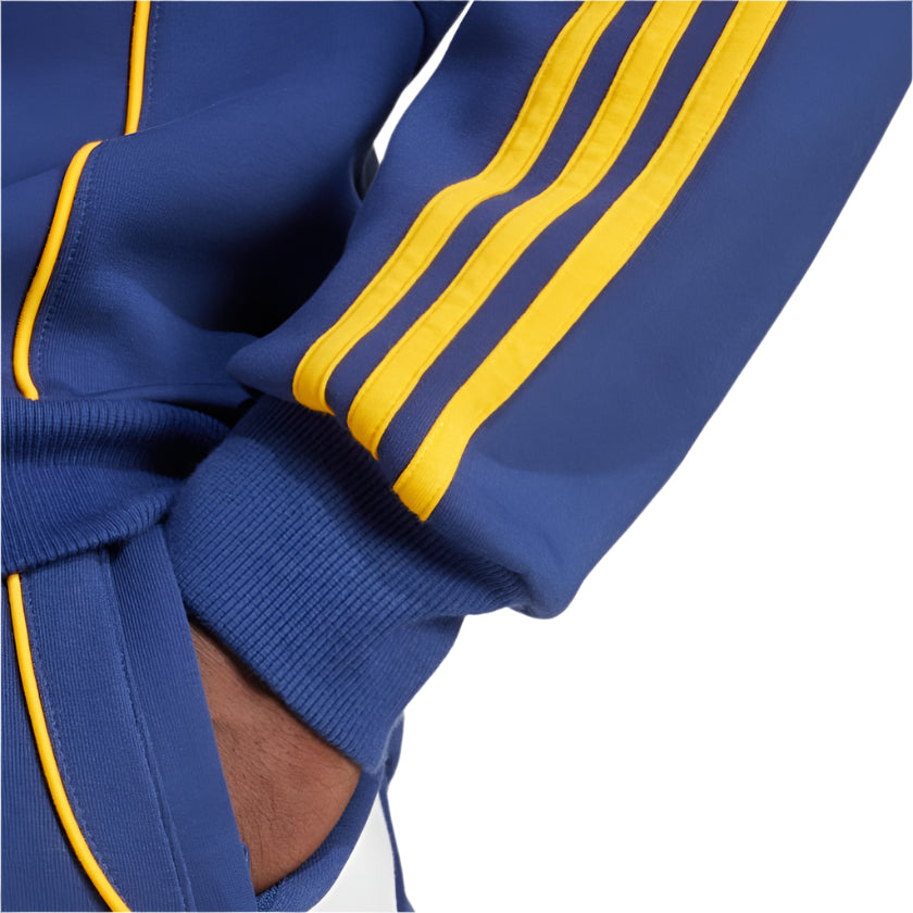 Adidas LA Galaxy 25/26 Travel Hoodie - Dark Blue Men's Soccer Hooded Sweatshirt | Perfect for Game Day, Travel & Casual Wear