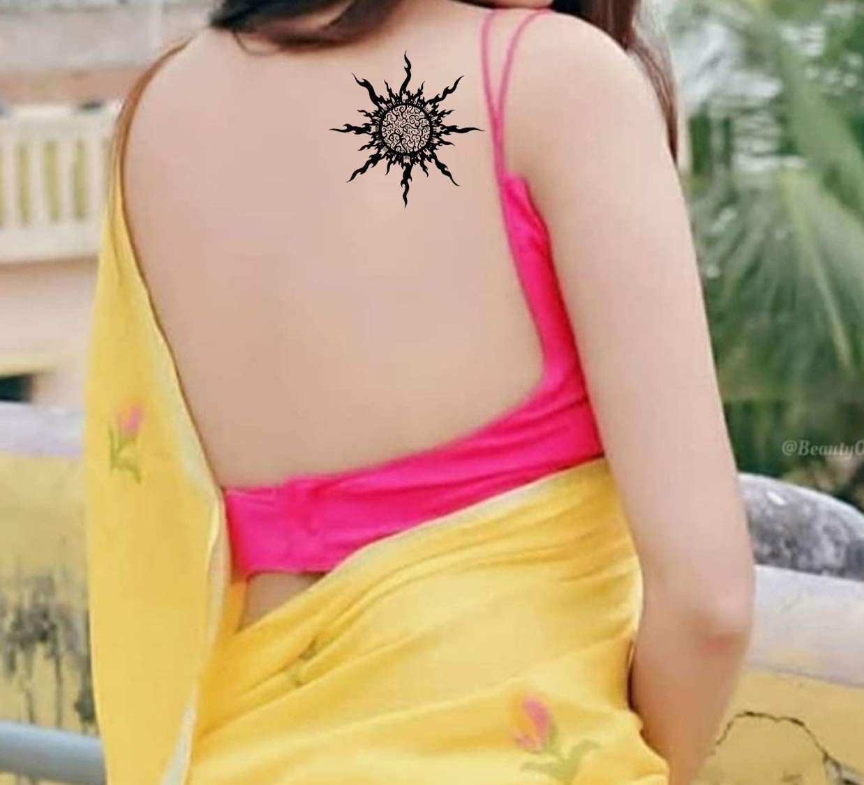 Waterproof Temporary Tattoo Stickers for Men & Women - 3D Realistic Flowers, Butterflies, Stars, Angels, Wolves & Armband Designs (60mm x 105mm, Pack of 30) - Perfect for Parties, Halloween, Cosplay & Body Art