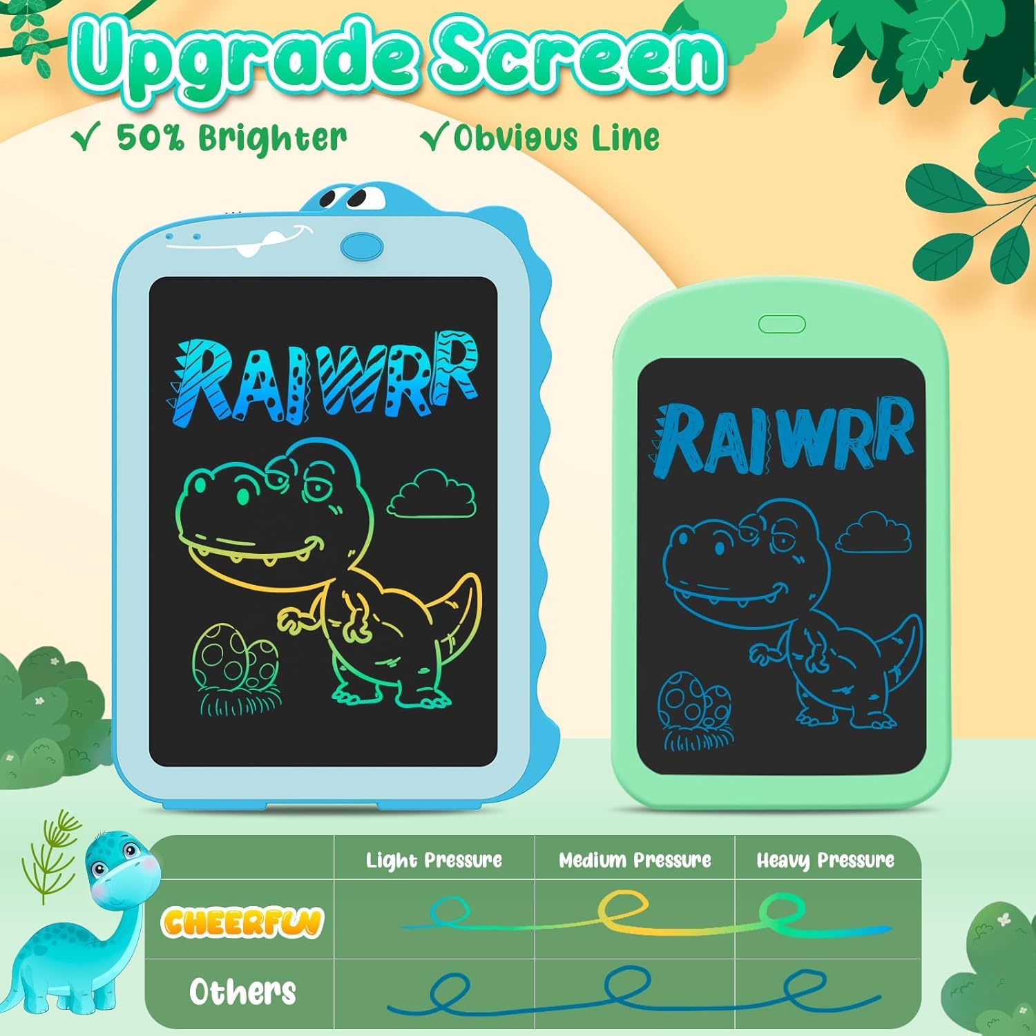 8.5-Inch LCD Writing Tablet for Kids - Colorful Doodle Drawing Board, Erasable Handwriting Pad, Educational Learning Toy for Toddlers & Boys - Perfect for Home, School & Travel Use as Birthday Gifts