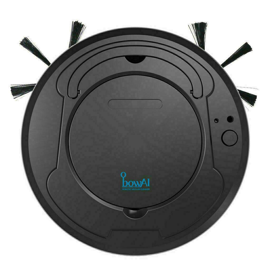 Smart Wi-Fi Robot Vacuum Cleaner for Pet Hair - Automatic Self-Charging Vacuum for Hardwood, Tile & Marble Floors - Ideal for Homes with Pets & High-Traffic Areas (Black)