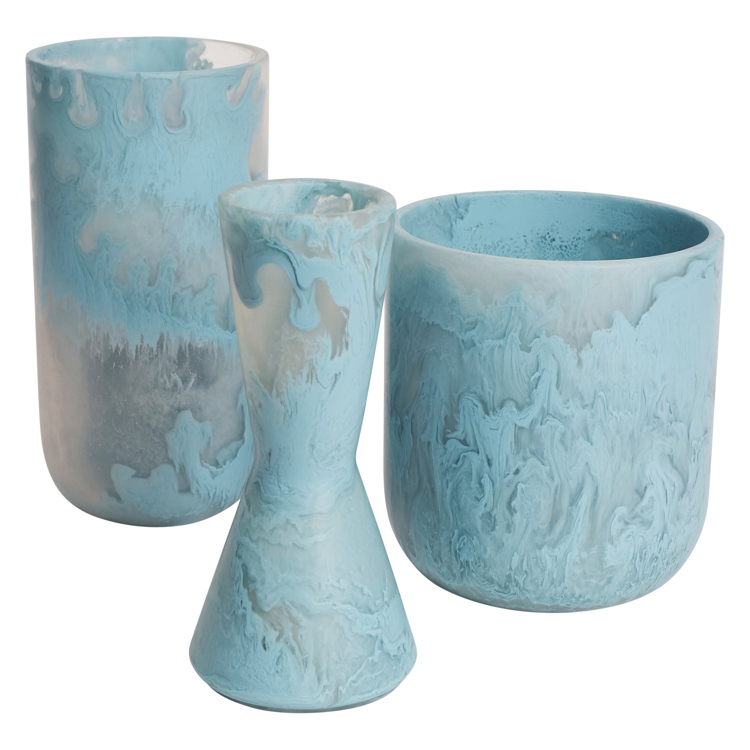 Elessi Smoke Glass Vase - Elegant Home Decor for Living Room, Dining Table & Wedding Centerpieces