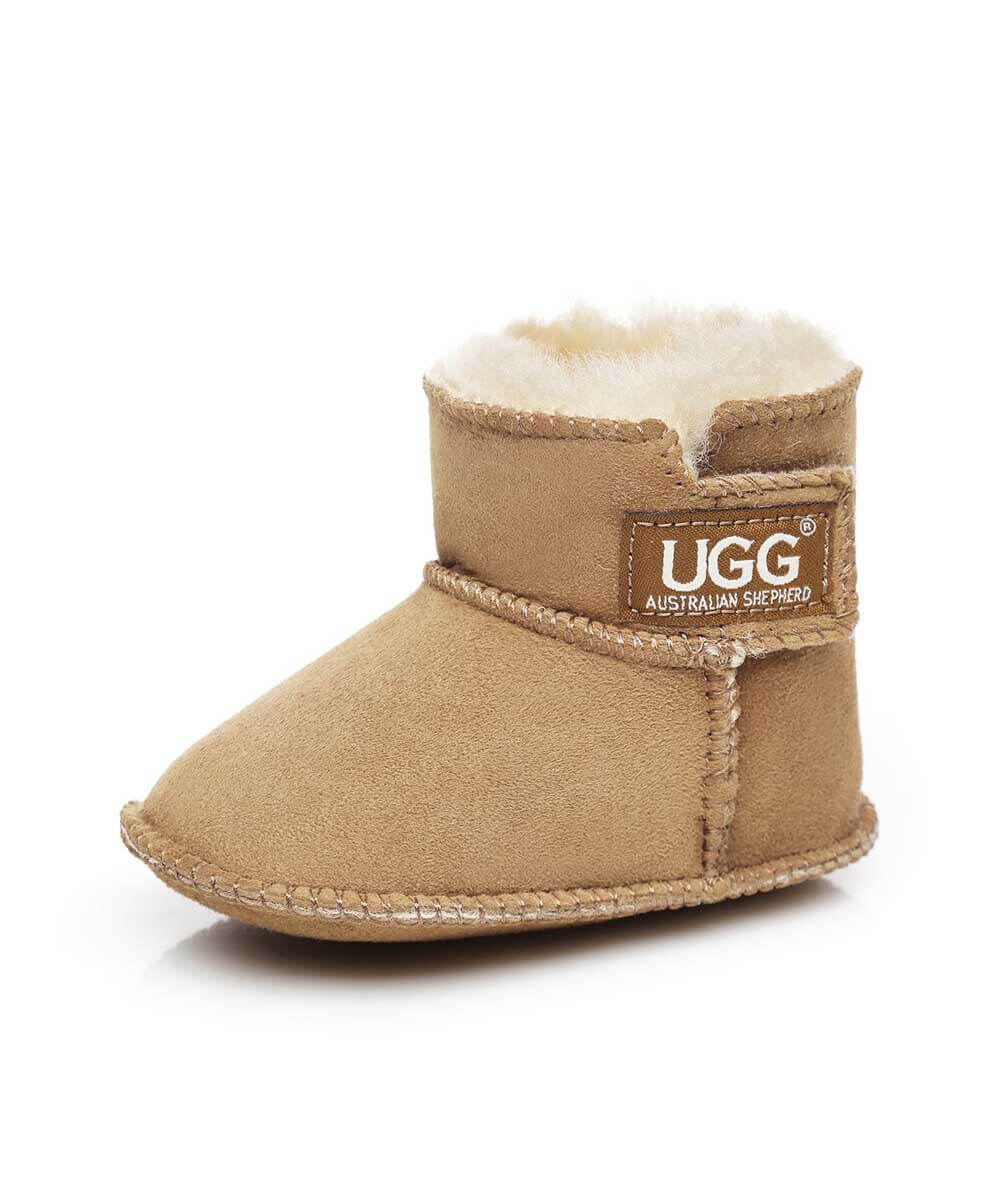 UGG Baby Beanie Bootie Gift Set - Soft Wool Booties & Hat for Newborns & Infants | Perfect Baby Shower Gift & Winter Outfit Accessories