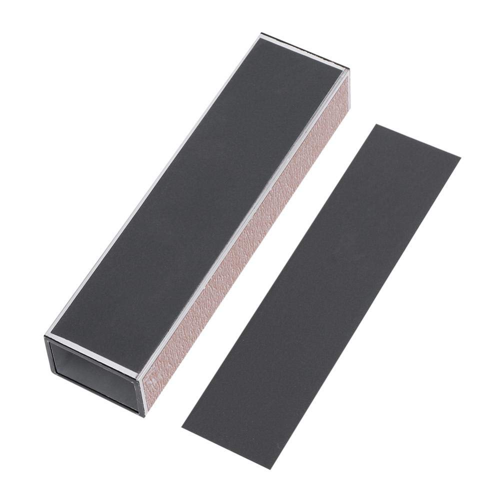 Professional Guitar Neck Sanding Tool - Metal Fret Leveling Beam with Sandpaper for Guitar Fret, Saddle & Nut Polishing - Perfect for Luthiers & DIY Guitar Repair - Ideal for Home Studios & Music Workshops