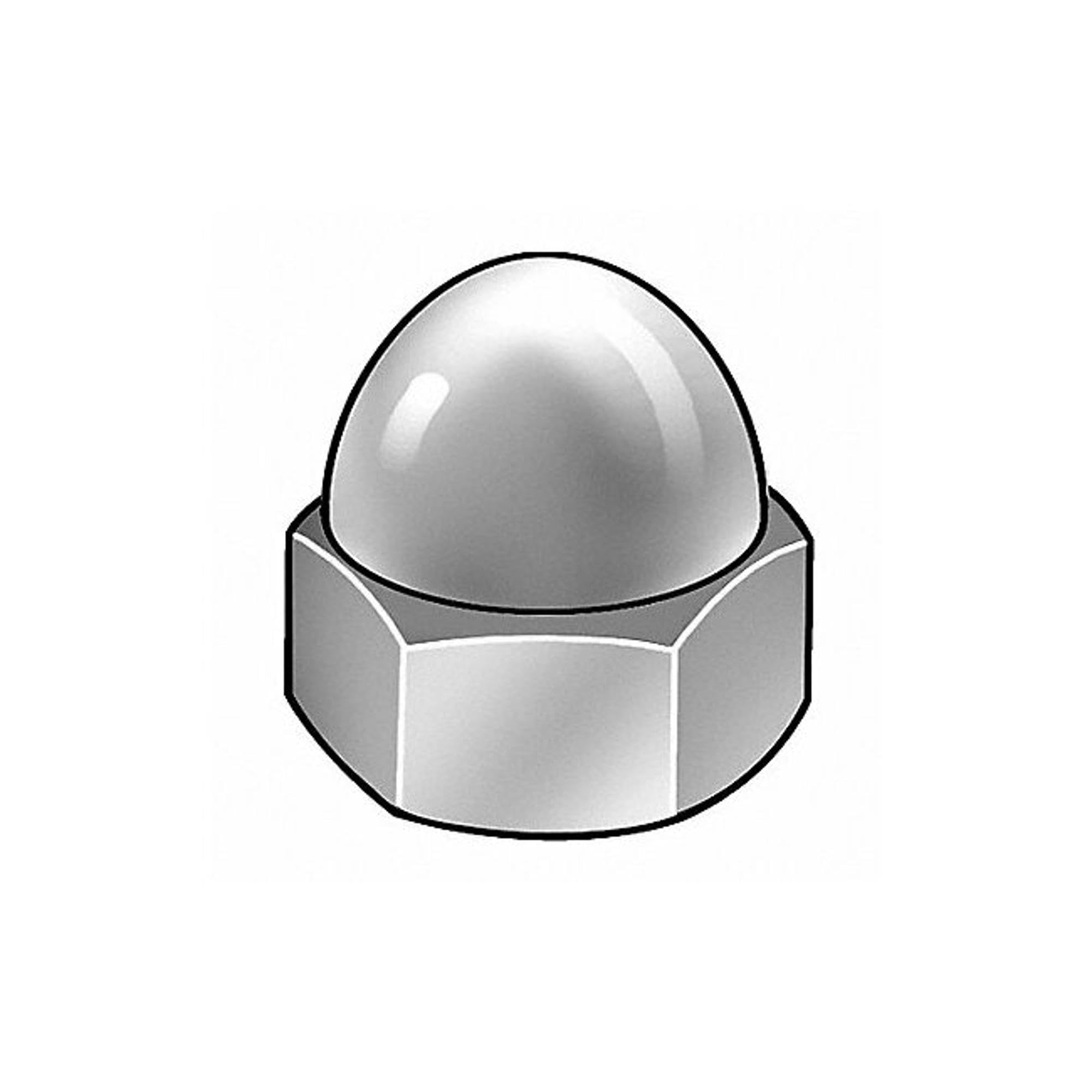 #6-32 Brass Chrome Plated Acorn Nuts (25 Pack) - Perfect for Furniture, Automotive & DIY Projects