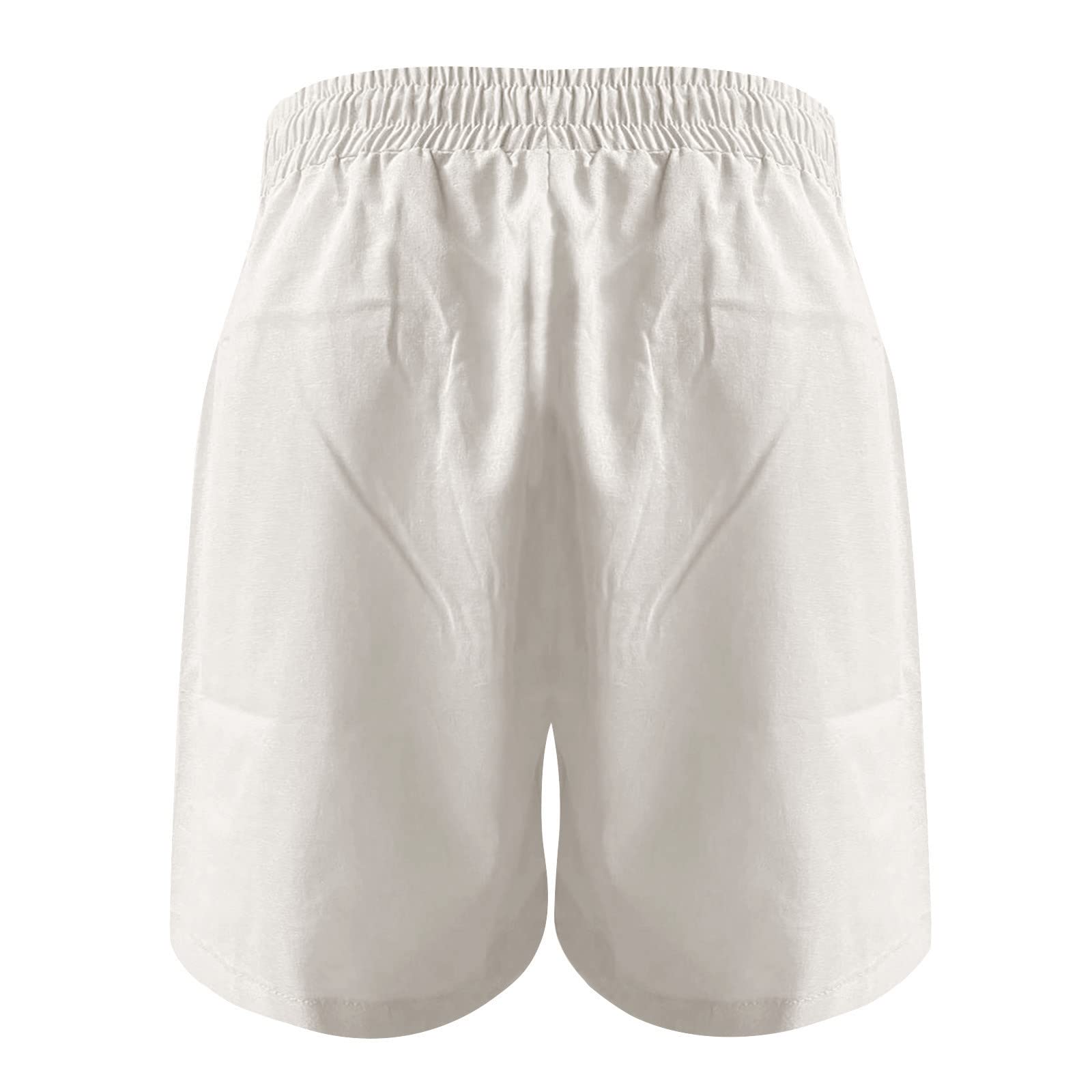 **Women's Plus Size Casual Shorts with Drawstring & Elastic Waist - Soft Cotton Lounge Pants for Workout, Running, Gym, Beach, Summer & Sleep - Comfy Outdoor, Pajama & Plain Shorts for Relaxing & Travel**