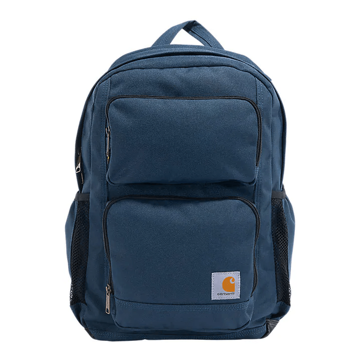 28L Dual Compartment Backpack for Travel & Work - Navy Blue Water-Resistant Laptop Backpack - Perfect for Commuting, Hiking & College Students