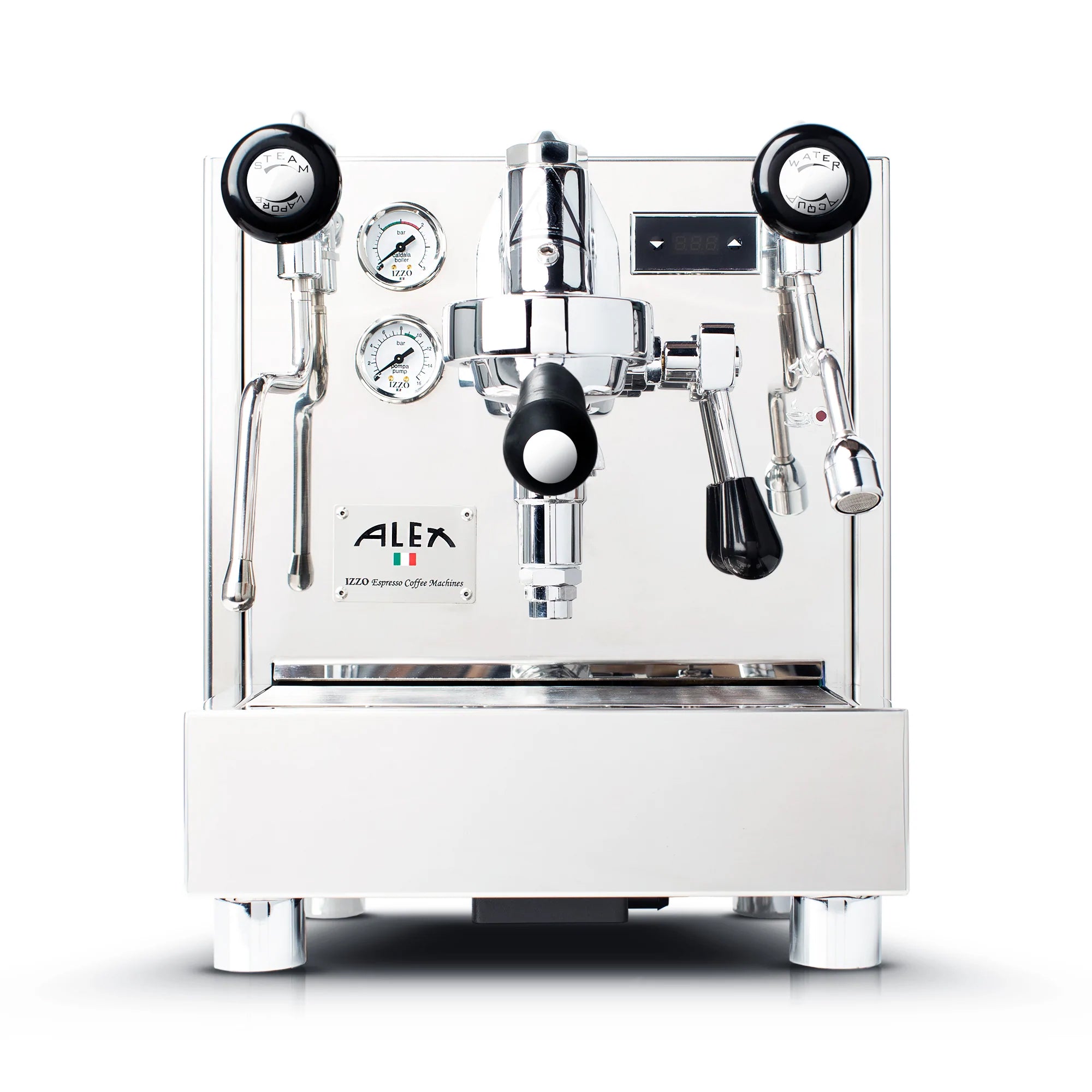 Izzo Alex Duetto IV Plus Espresso Machine - Professional Grade Coffee Maker for Home & Cafe Use | Perfect for Latte, Cappuccino & Espresso Lovers