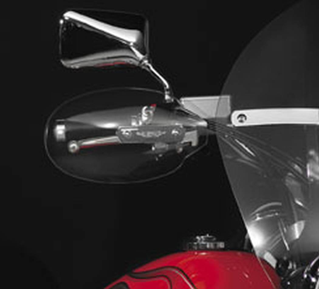 National Cycle N5503 Motorcycle Hand Deflectors - Wind Protection for Harley, Honda & Cruiser Bikes - Perfect for Cold Weather & Long Distance Riding