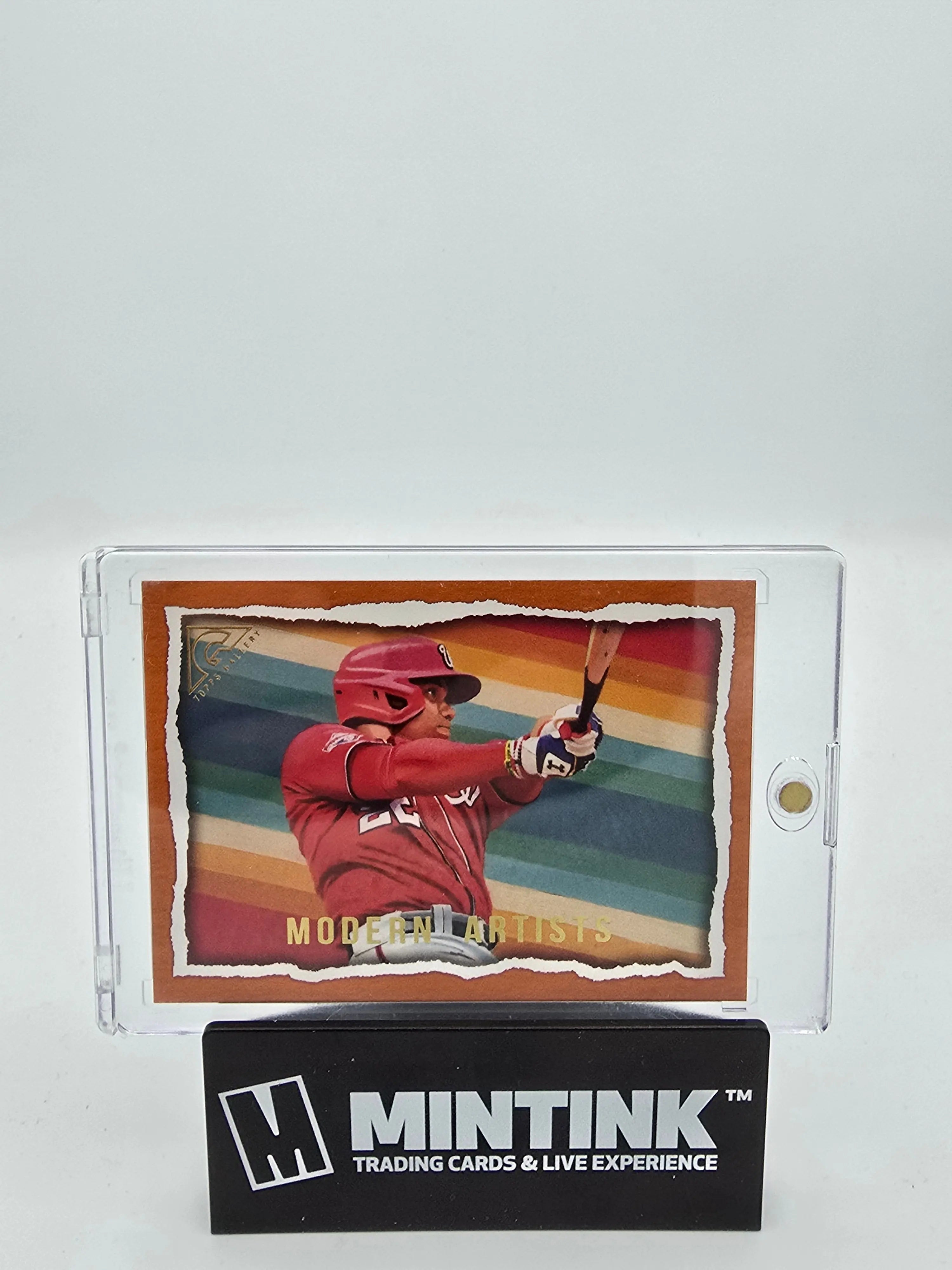 2020 Topps Baseball Juan Soto Orange Modern Artists #MP 4 by Kevin Graham /25 - Rare Collectible for Baseball Fans & Card Enthusiasts - Perfect for Display, Trading & Investment