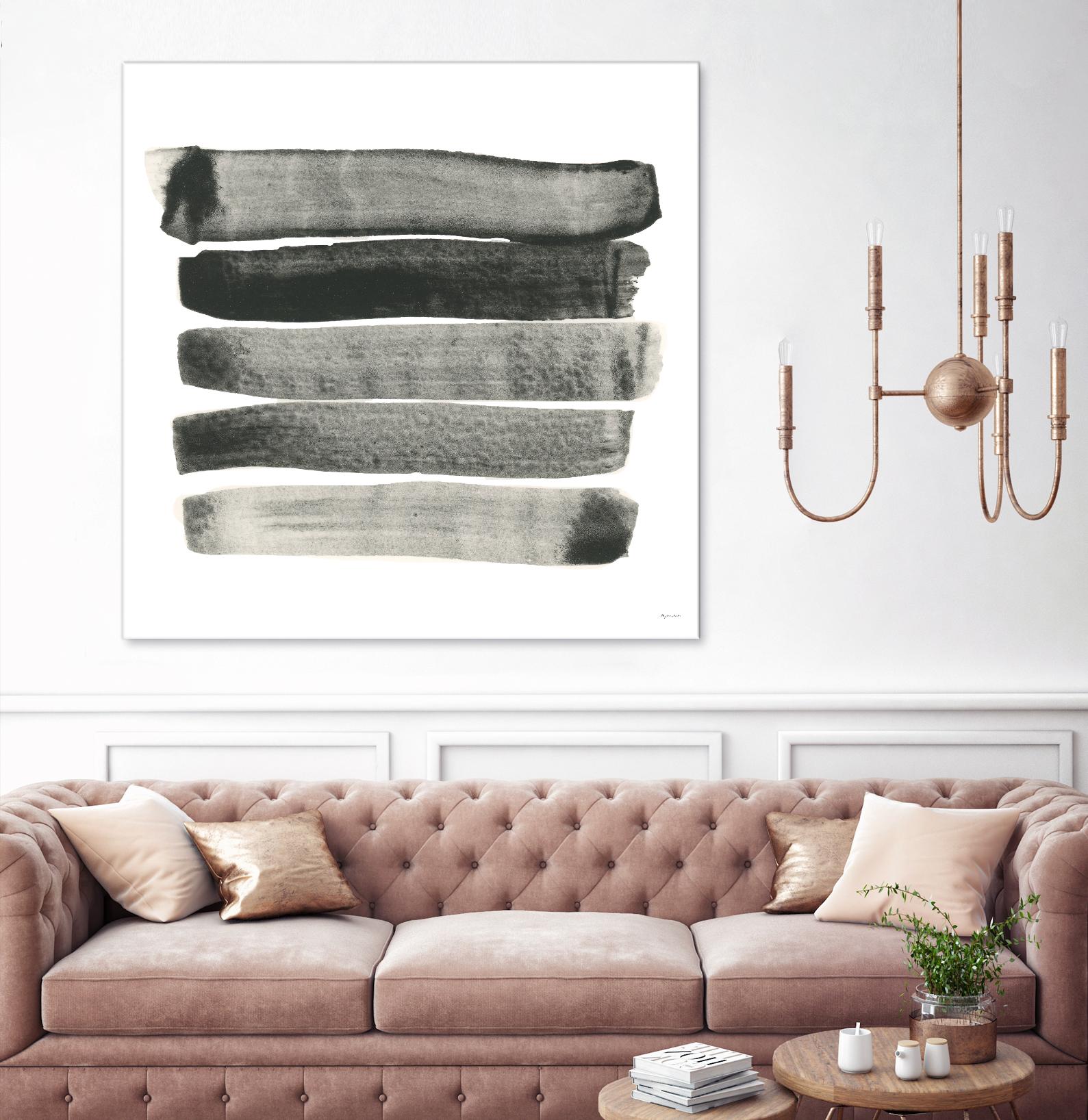 Abstract Line No. 67 - Modern Abstract Wall Art Print - Premium Canvas Painting for Home & Office Decor - Perfect for Living Room, Bedroom or Workspace