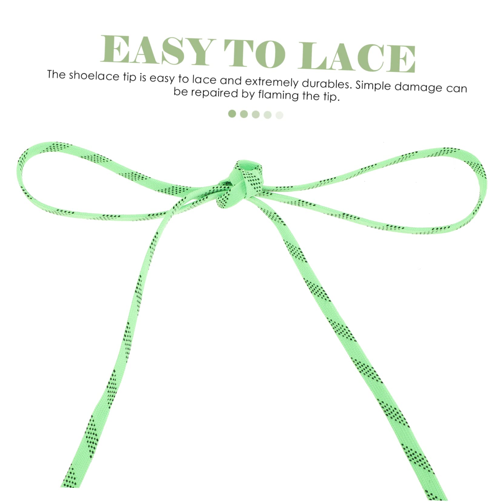 BESPORTBLE Hockey Shoelaces - 1 Pair Durable Sneaker Laces for Sports Shoes | Non-Slip Cool Design | Perfect for Hockey, Running & Athletic Shoes - Enhance Performance & Style