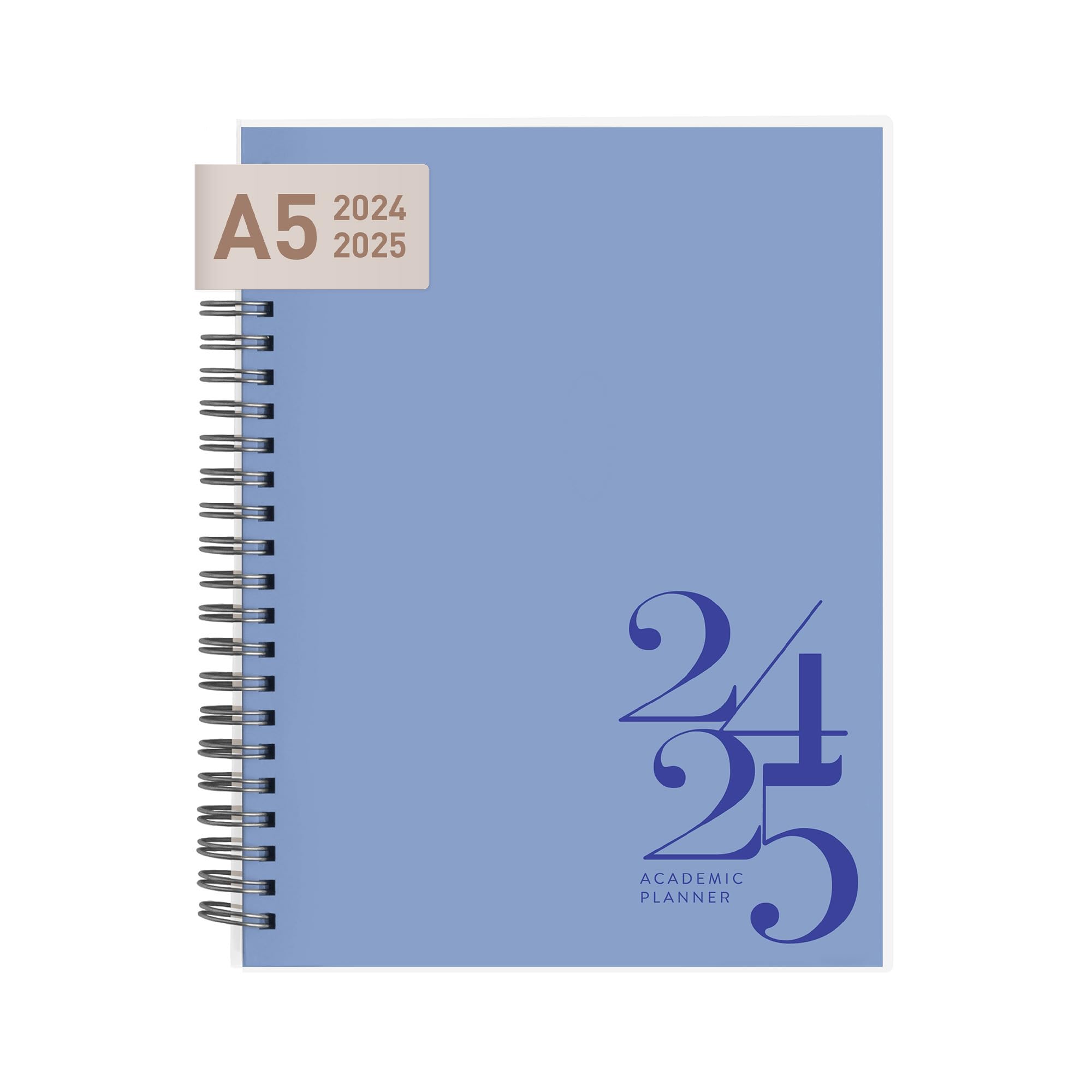 Riley's 2024-2025 Academic Planner - 18-Month Weekly & Monthly Organizer with Durable Cover, Notes Pages, Twin-Wire Binding (8x6 Inch, Blue) - Perfect for Students, Professionals & Goal Tracking