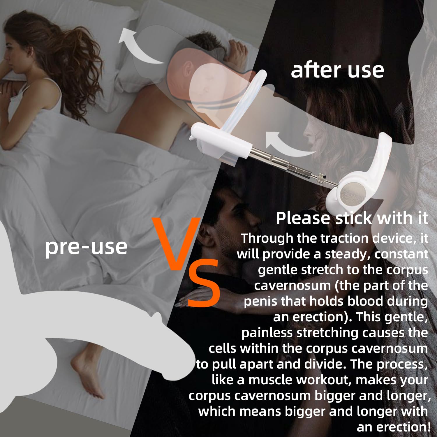 **Adjustable Penis Extender Stretcher Kit for Men – Effective Male Enlargement Traction Device with Comfortable Wearable Design – Enhance Size & Confidence for Intimacy & Performance**