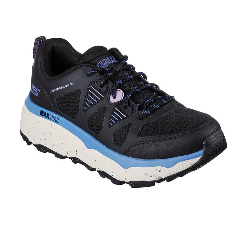 MAX CUSHION ELITE TRAIL Running Shoes for Men - Lightweight & Breathable Black/Blue Trail Runners - Perfect for Hiking, Jogging & Outdoor Adventures