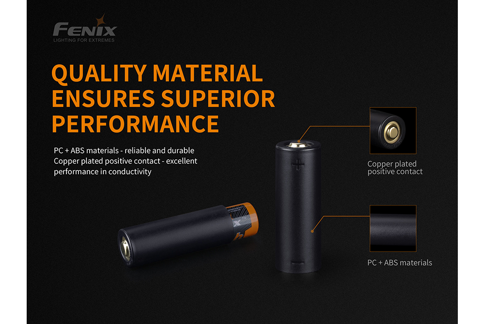 Fenix ALF-18 Battery Adapter - Compatible with Fenix Flashlights | High-Quality Power Solution for Outdoor, Camping & Emergency Use