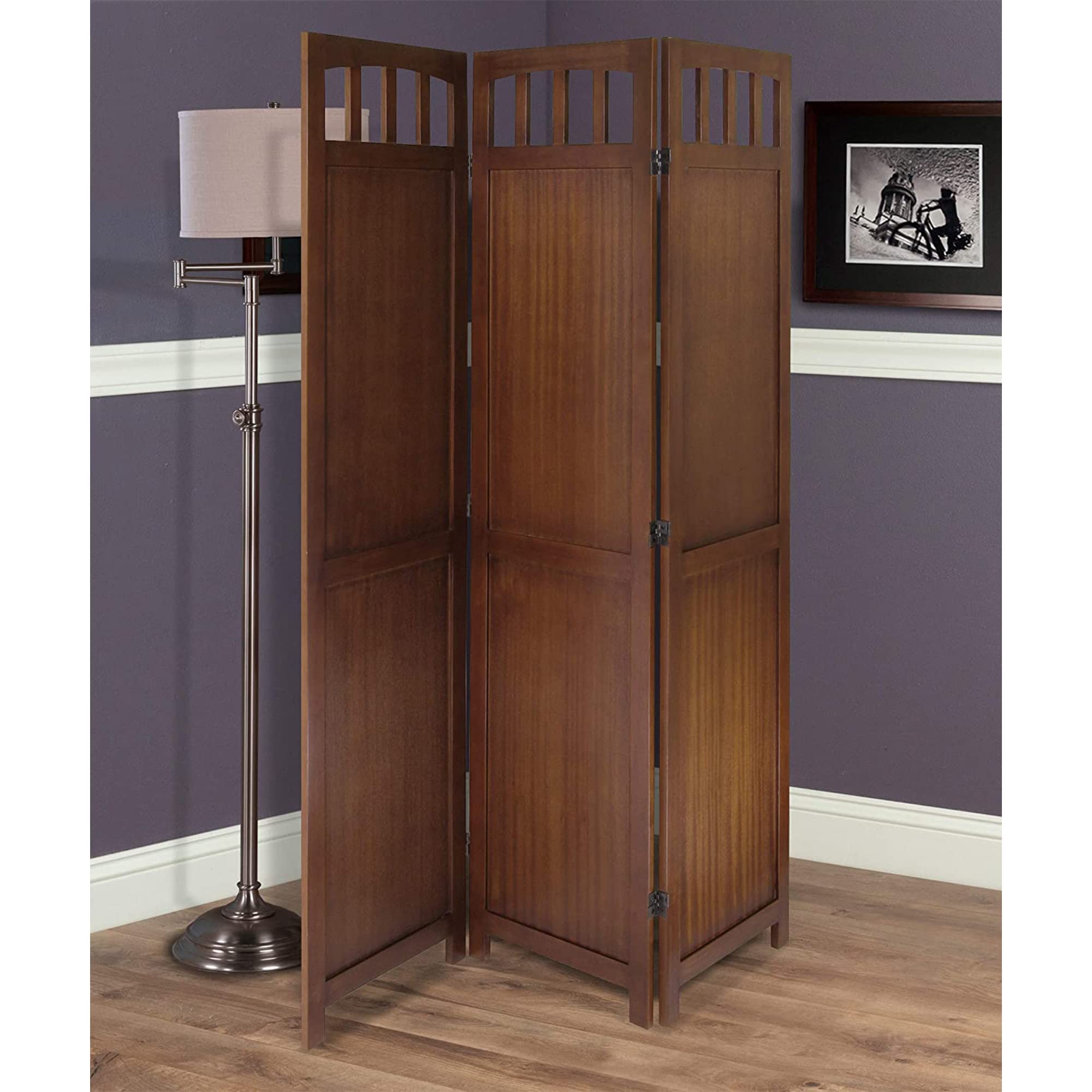 Winsome Wood William Storage Organizer, Antique Walnut Finish - Perfect for Bedroom Closet, Bathroom Shelving & Home Office Organization