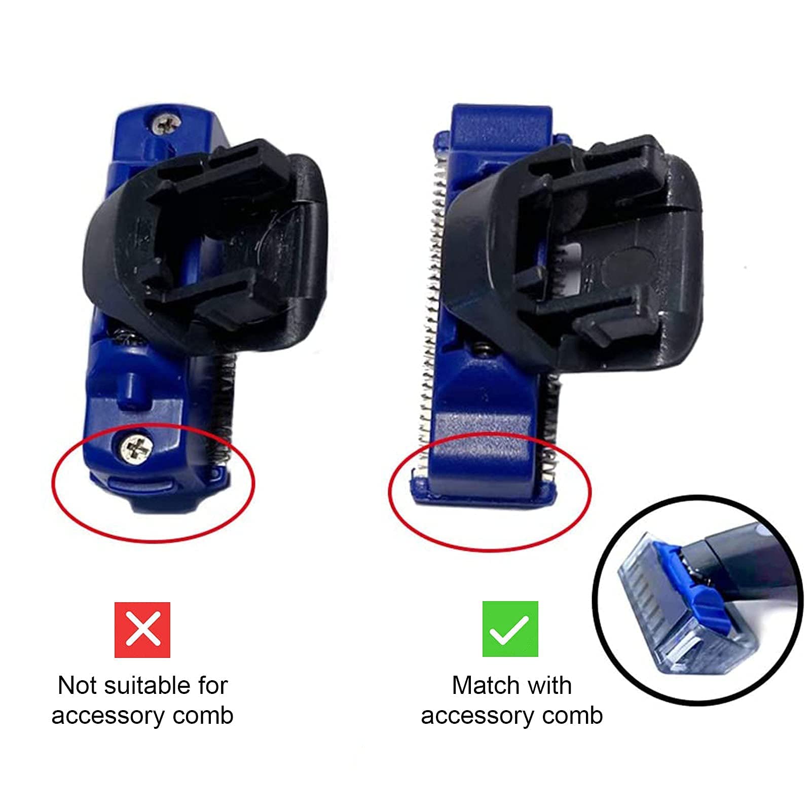 6PCS Replacement Trimmer Heads for Micro Touch Solo Gen 1 - Includes 31.5