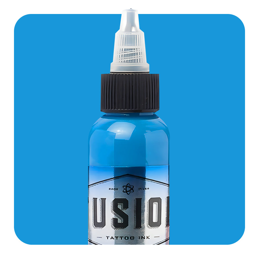Premium Cornflower Blue Tattoo Ink - Professional Fusion Formula - Choose Your Size (1oz, 4oz, 8oz) - Perfect for Tattoo Artists & Body Art Enthusiasts