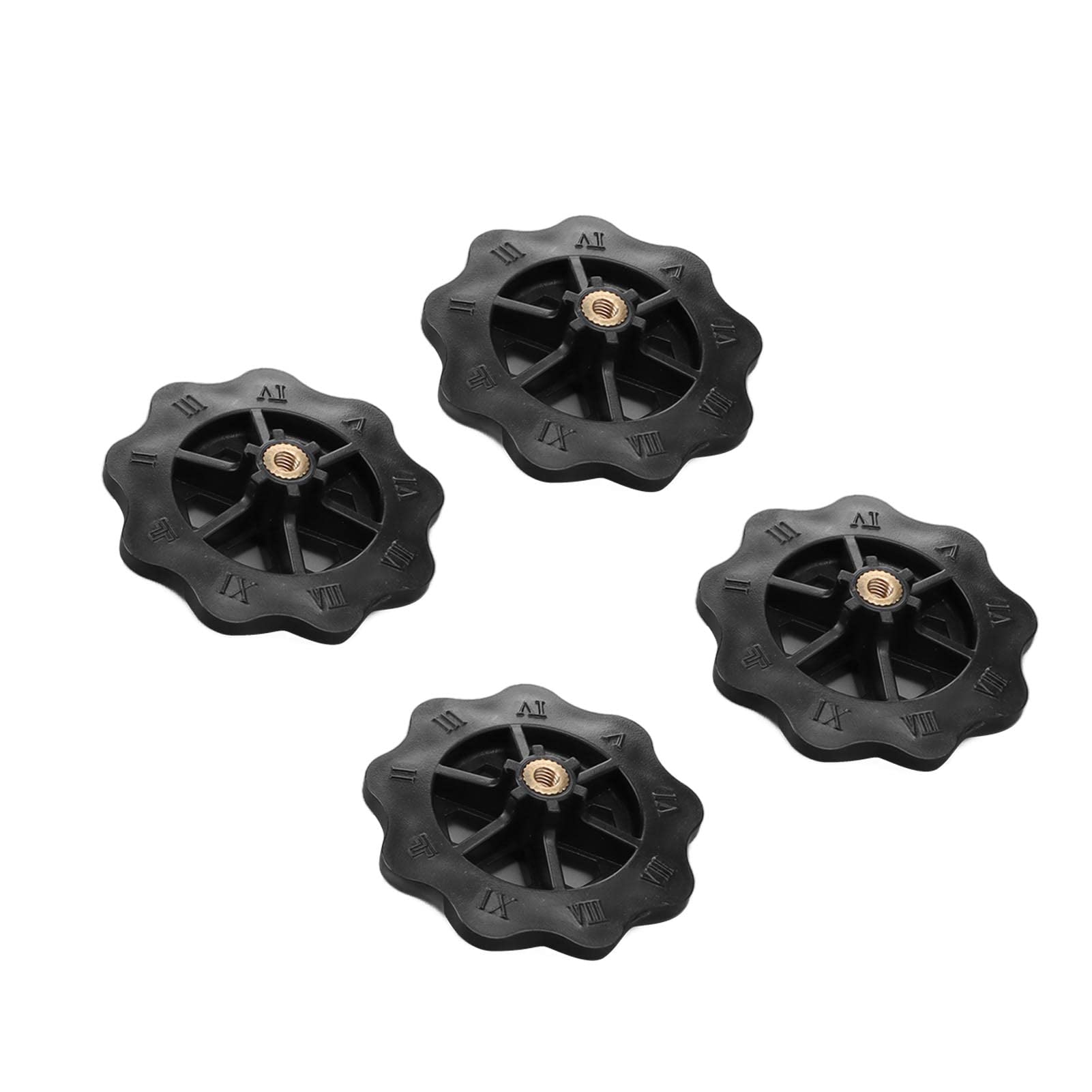 3D Printer Leveling Nut - High Hardness Silicone Spacer for Anet A8, Prusa i3 Plus & Ender 5 Plus - White & Black - Perfect for Bed Leveling & Z-Axis Adjustment in 3D Printing Projects