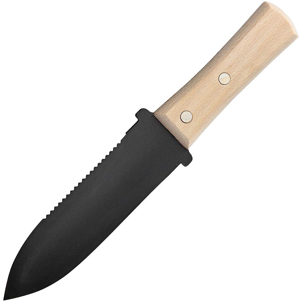 Premium Bonsai Hori Hori Garden Knife - Stainless Steel Weeding Tool with Sheath for Planting, Digging & Pruning - Perfect for Japanese Gardens, Bonsai Care & Landscaping