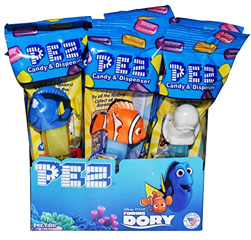 Finding Dory Pez Candy Dispensers - 12 Pack Fun Novelty Collectibles for Kids, Disney Pixar Movie Fans - Perfect for Birthday Parties, Movie Nights & Gift Exchanges