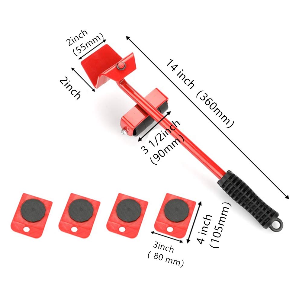 Mr. Hercules Heavy Duty Furniture Mover & Appliance Slider Tool - Easy Glide Home Moving Equipment for Sofas, Refrigerators, Washing Machines & More