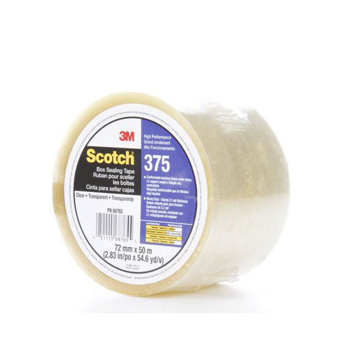 3M Scotch 68765 High Performance Box Sealing Tape - 72mm x 50m (2.83