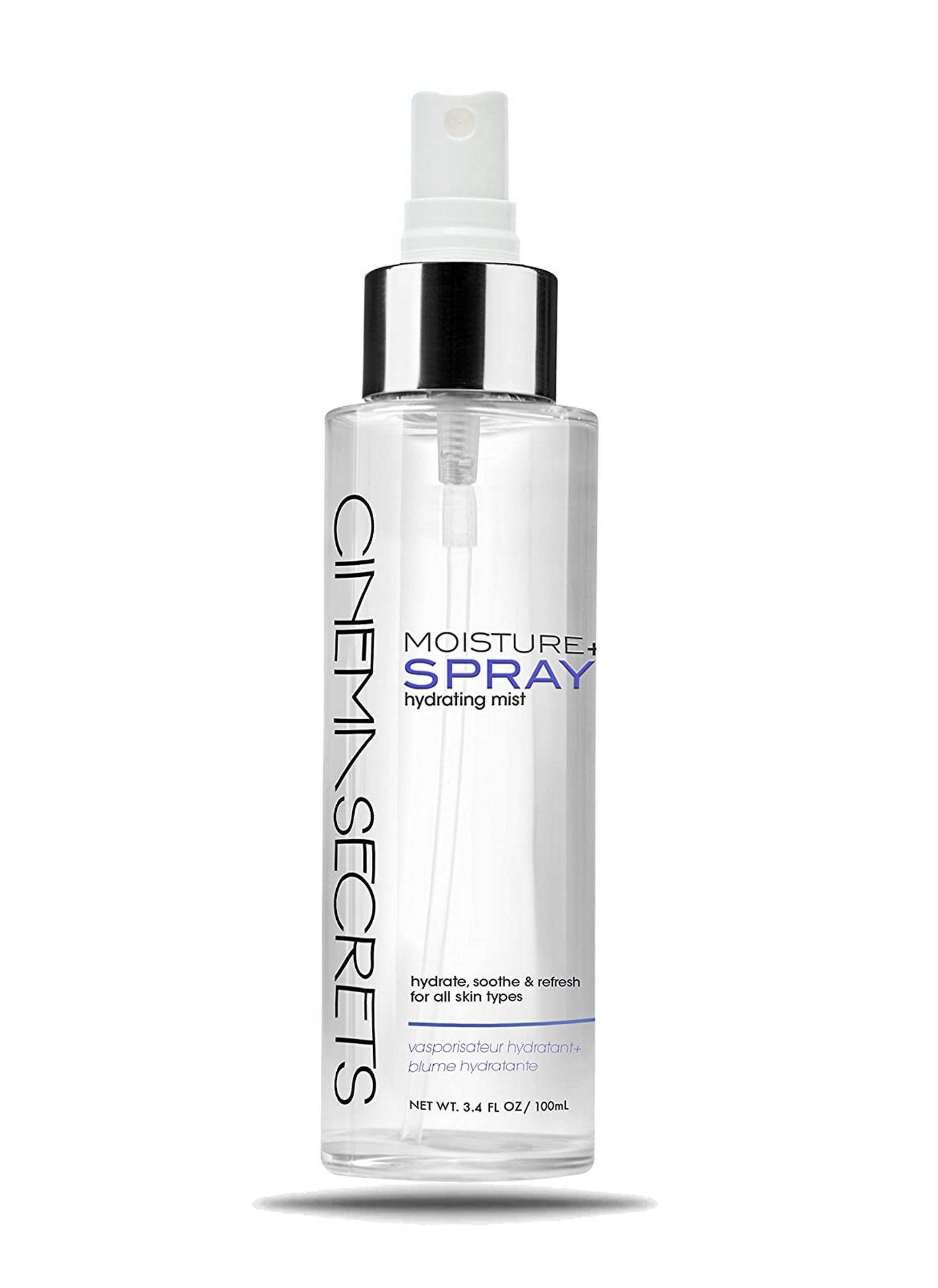 Cinema Secrets Hydrating Moisture Spray for Face & Body - All Skin Types | Makeup Setting & Refreshing Mist for Dry Skin, Travel & On-The-Go Use