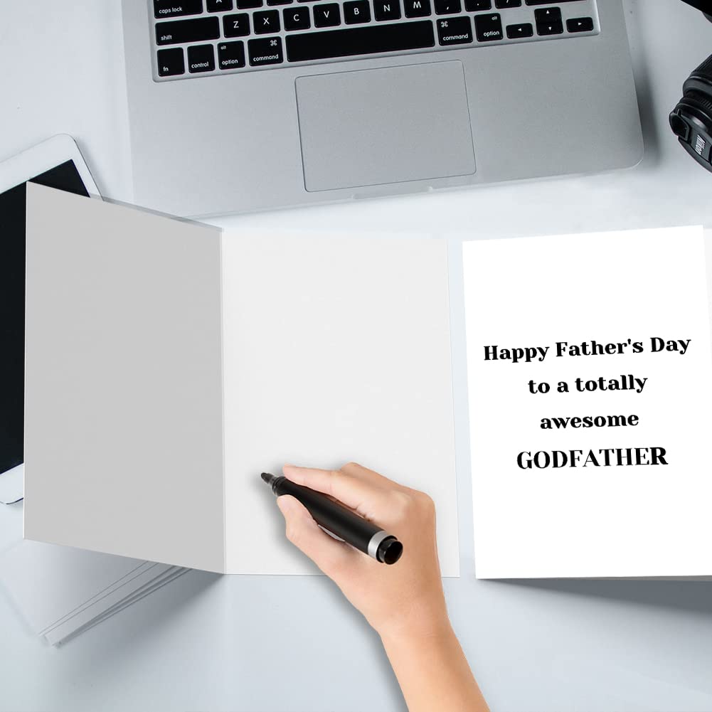 OJsensai Godfather Father's Day Card - Thoughtful Godfather Gifts from Godchildren | Perfect for Father's Day, Baptism, Christening & Special Occasions