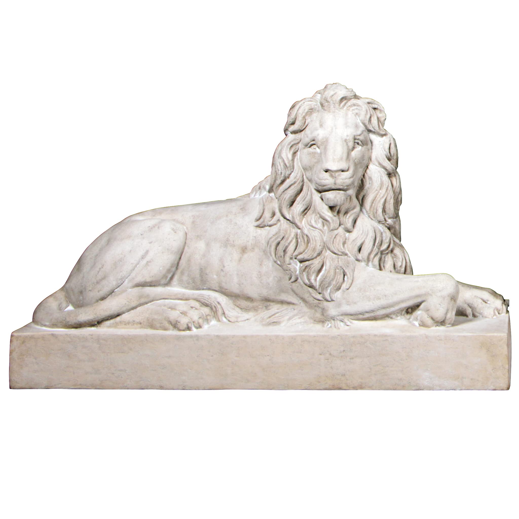 Design Toscano Castle Courtyard Lion Sentinel Statue - Head Right - Outdoor Garden Decor, Medieval Home & Castle Décor, Perfect for Patio, Yard, or Landscape Design
