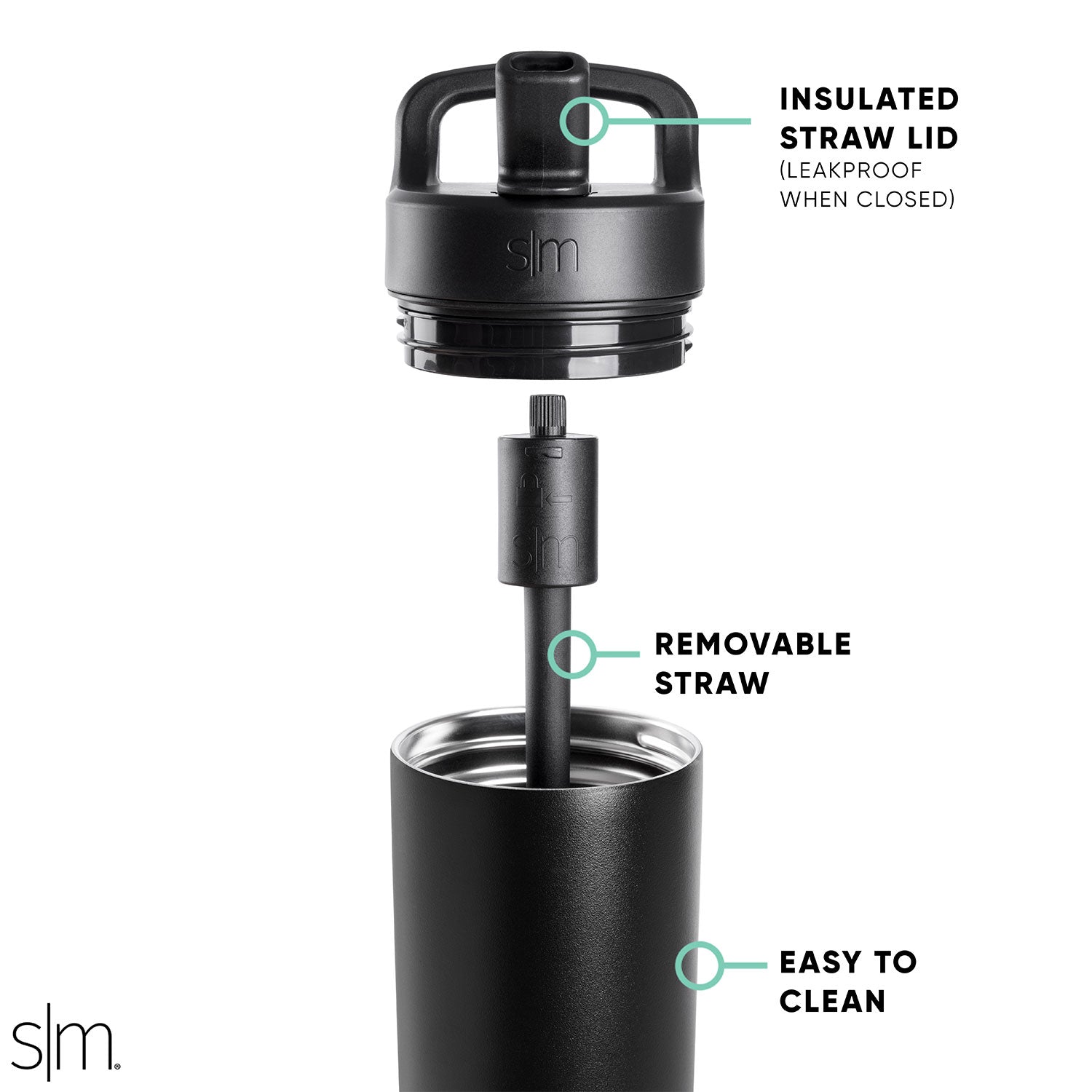 Stainless Steel Manual Straw Lid Tumbler Cup - 20oz Insulated Travel Mug for Hot & Cold Drinks - Perfect for Coffee, Tea, and Smoothies On The Go