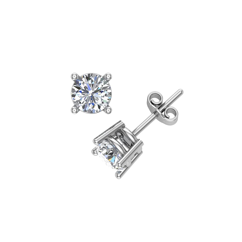 14K Gold Diamond Stud Earrings for Women - Elegant & Timeless Jewelry Gift for Her - Perfect for Weddings, Anniversaries & Special Occasions