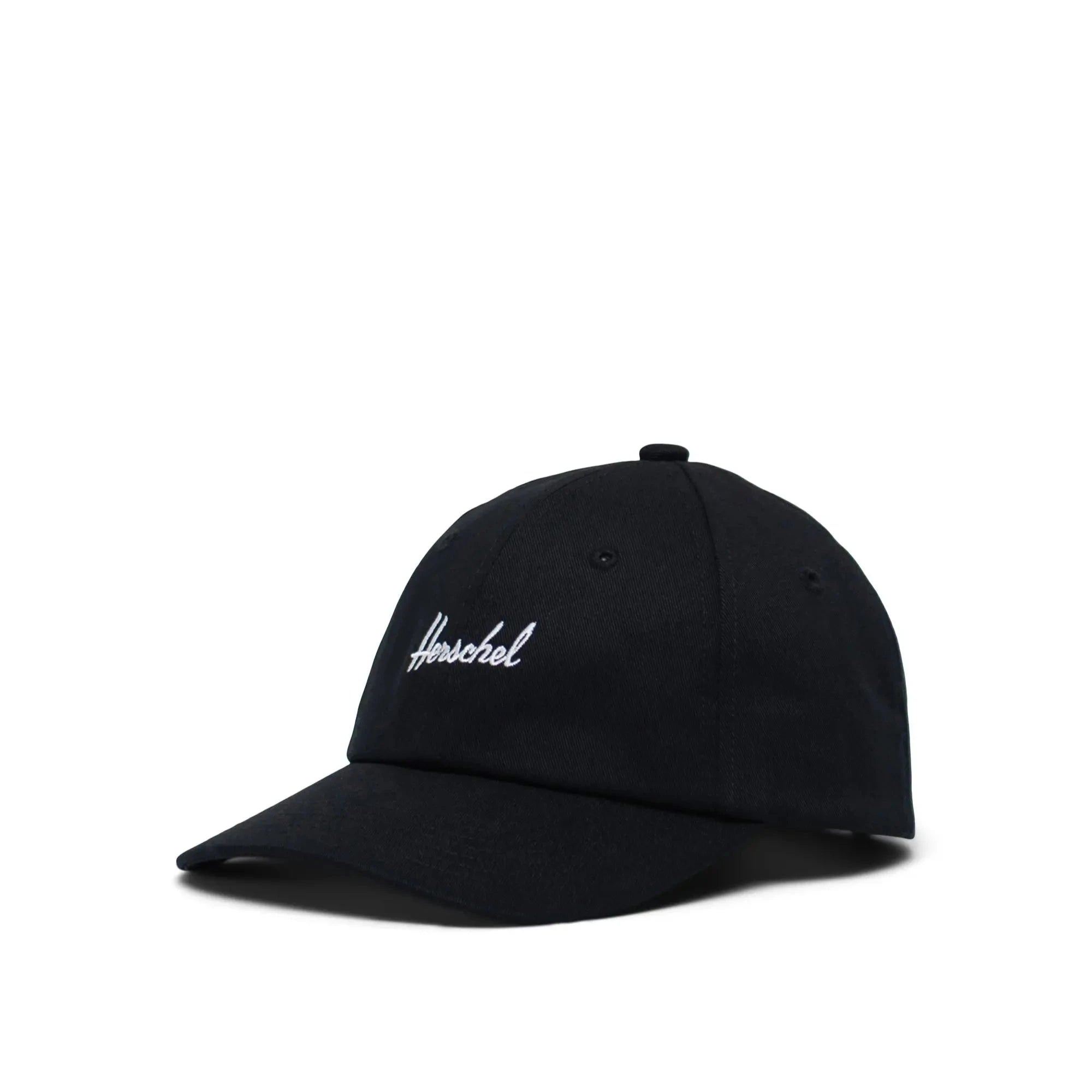 Herschel Sylas Cap - Black Adjustable Dad Hat for Men & Women | Casual Outdoor Sun Protection for Hiking, Travel & Daily Wear