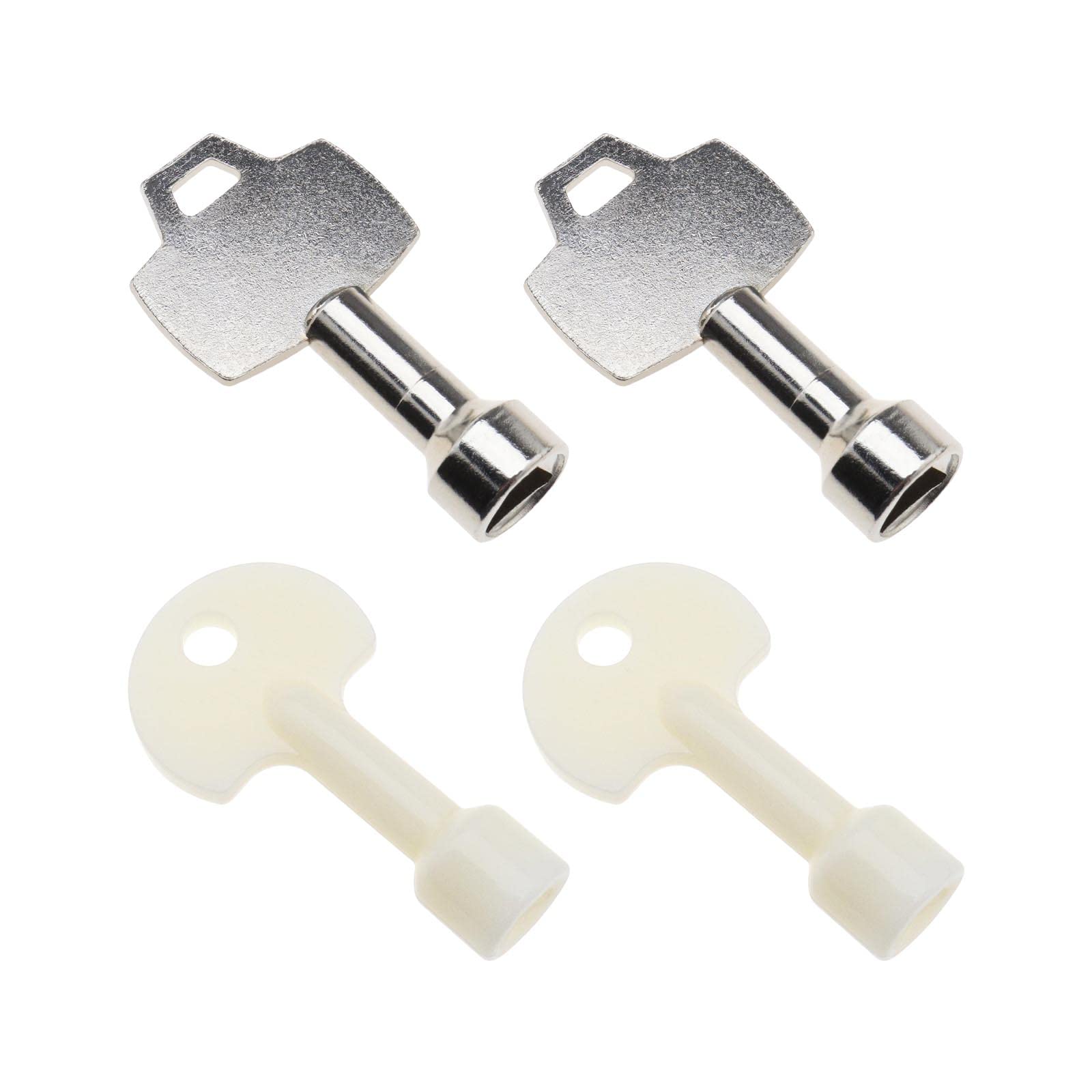 4PCS Triangle Key Trash Can Bin Metal Key Plastic Key Accessories for 70L Outdoor Peel Trash Can - Triangle Side Length 7-9mm - Perfect for Camping, Picnics & Outdoor Waste Management