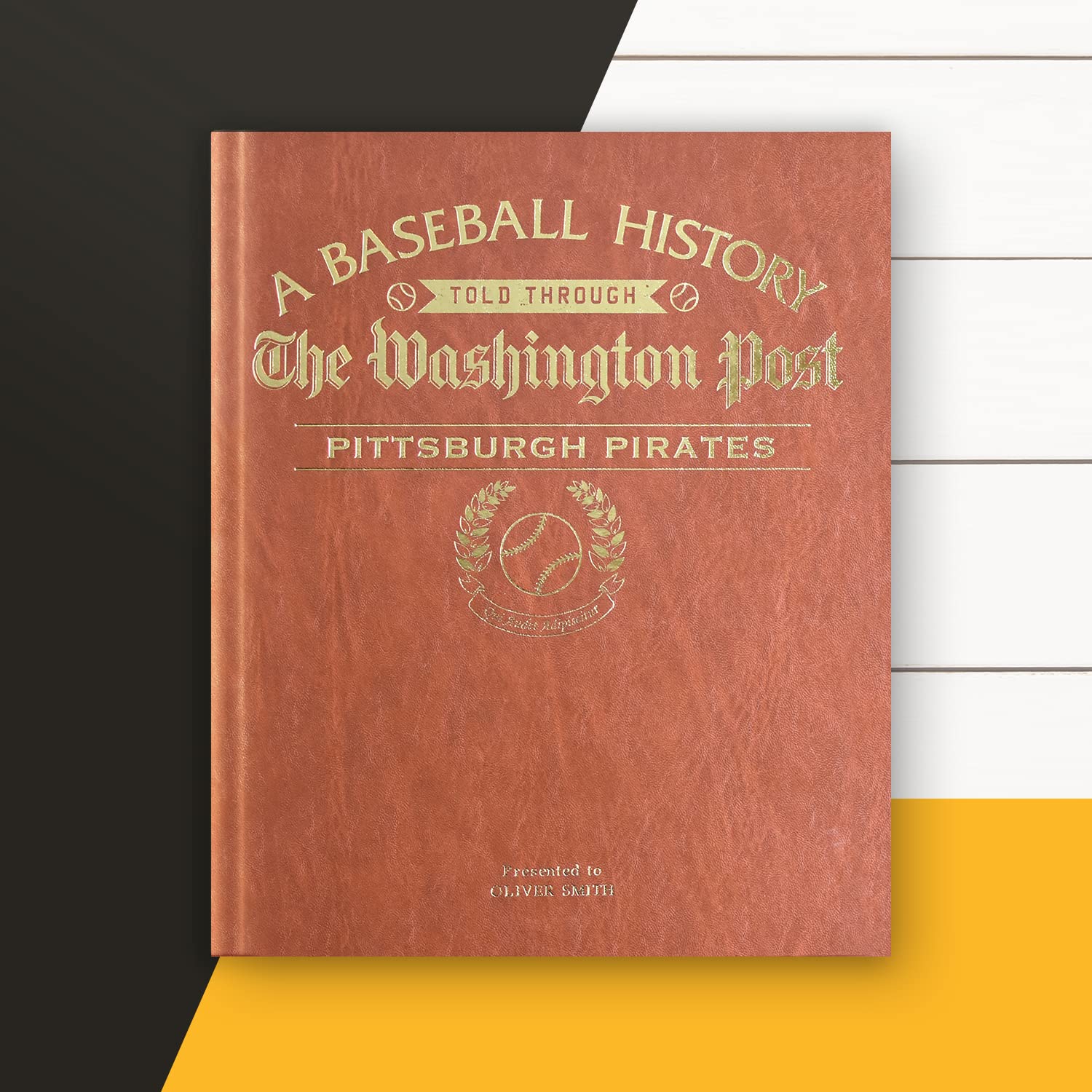 Personalized Baseball History Book - Custom MLB Gift for Sports Fans - Major League History with Vintage Newspaper Coverage - Perfect for Father's Day, Birthday & Anniversary Gifts