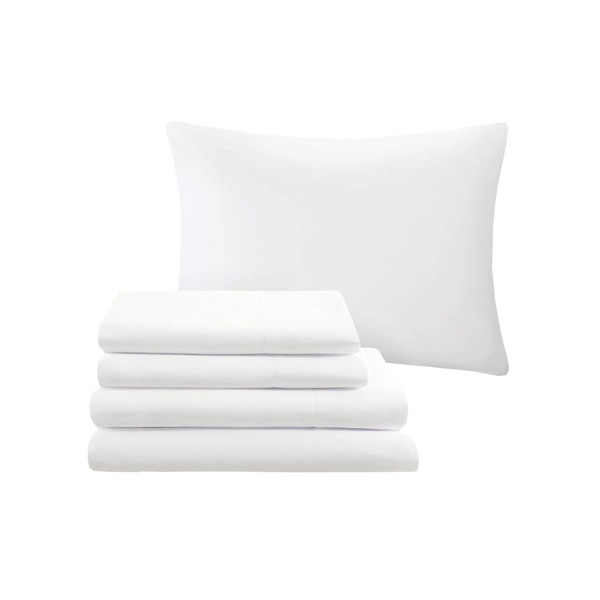 Madison Park Essentials Delaney 24-Piece Luxury Bedding Set - Satin Jacquard Comforter, Sheets, Decorative Pillows & Curtains - All Season King Size (104