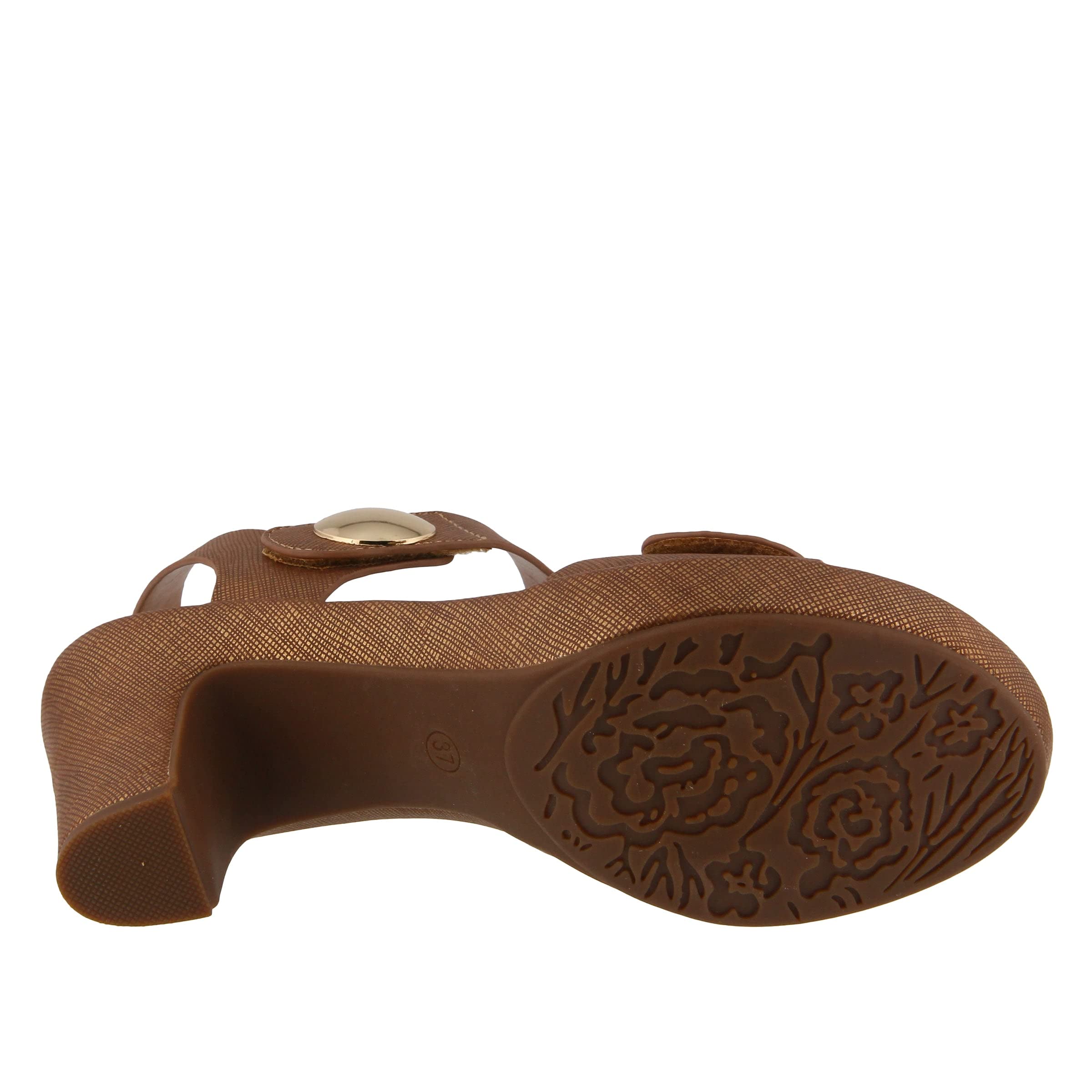 PATRIZIA Spring Step Dade Sandals for Women - Comfortable Casual Platform Sandals with Hook & Loop Closure - Slip-On Design for Everyday Wear, Beach, Shopping & Summer Outings
