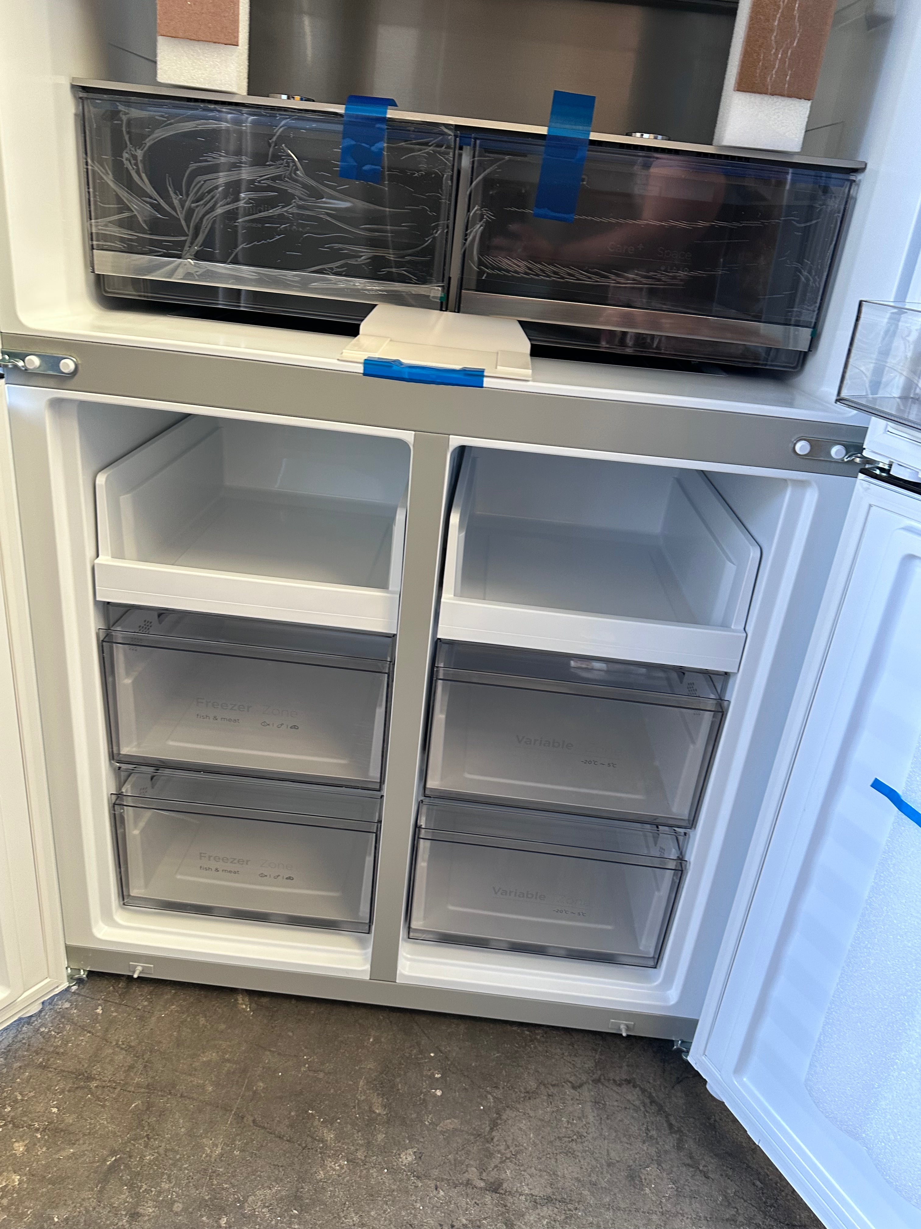 Brand New CHiQ 601L French Door Refrigerator in White - CCD598NWS Model with 5-Year Warranty | Energy Efficient Large Capacity Fridge for Modern Kitchen, Family Home & Restaurant Use