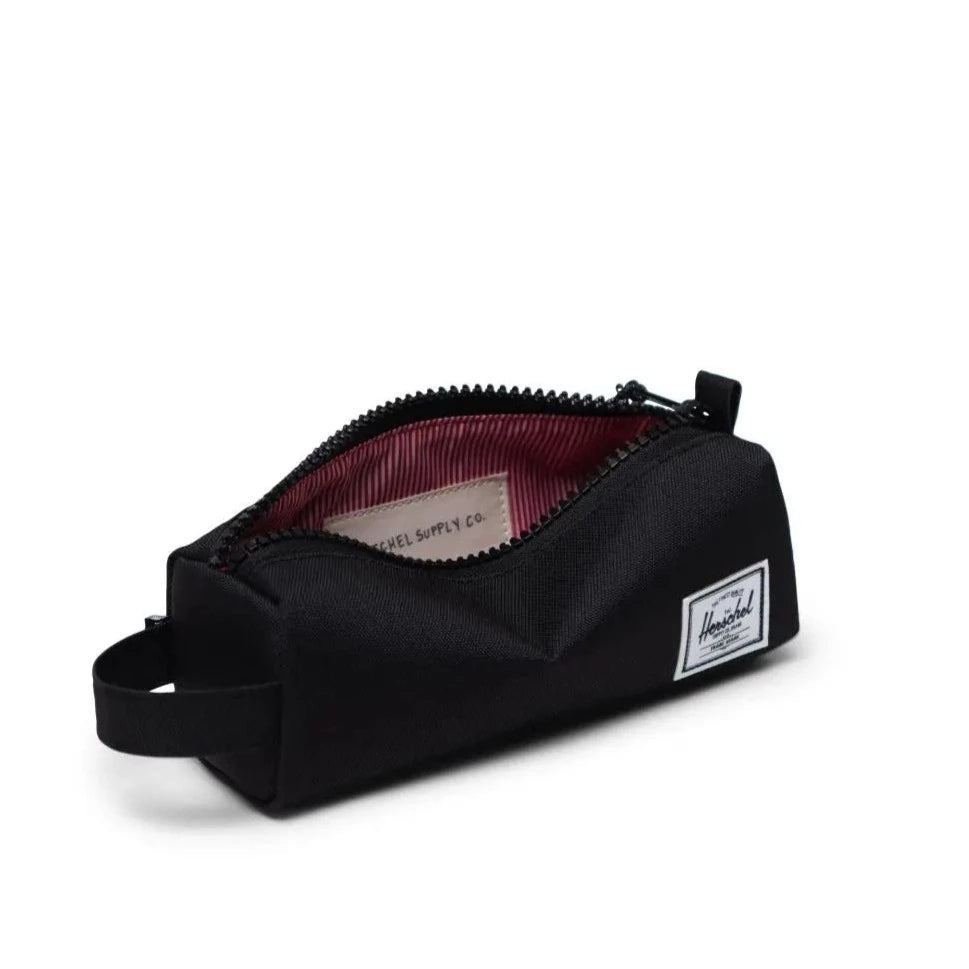 Herschel Black Settlement Pencil Case - Stylish & Durable School & Office Supplies for Students & Professionals | Perfect for Organizing Pens, Pencils & Art Supplies
