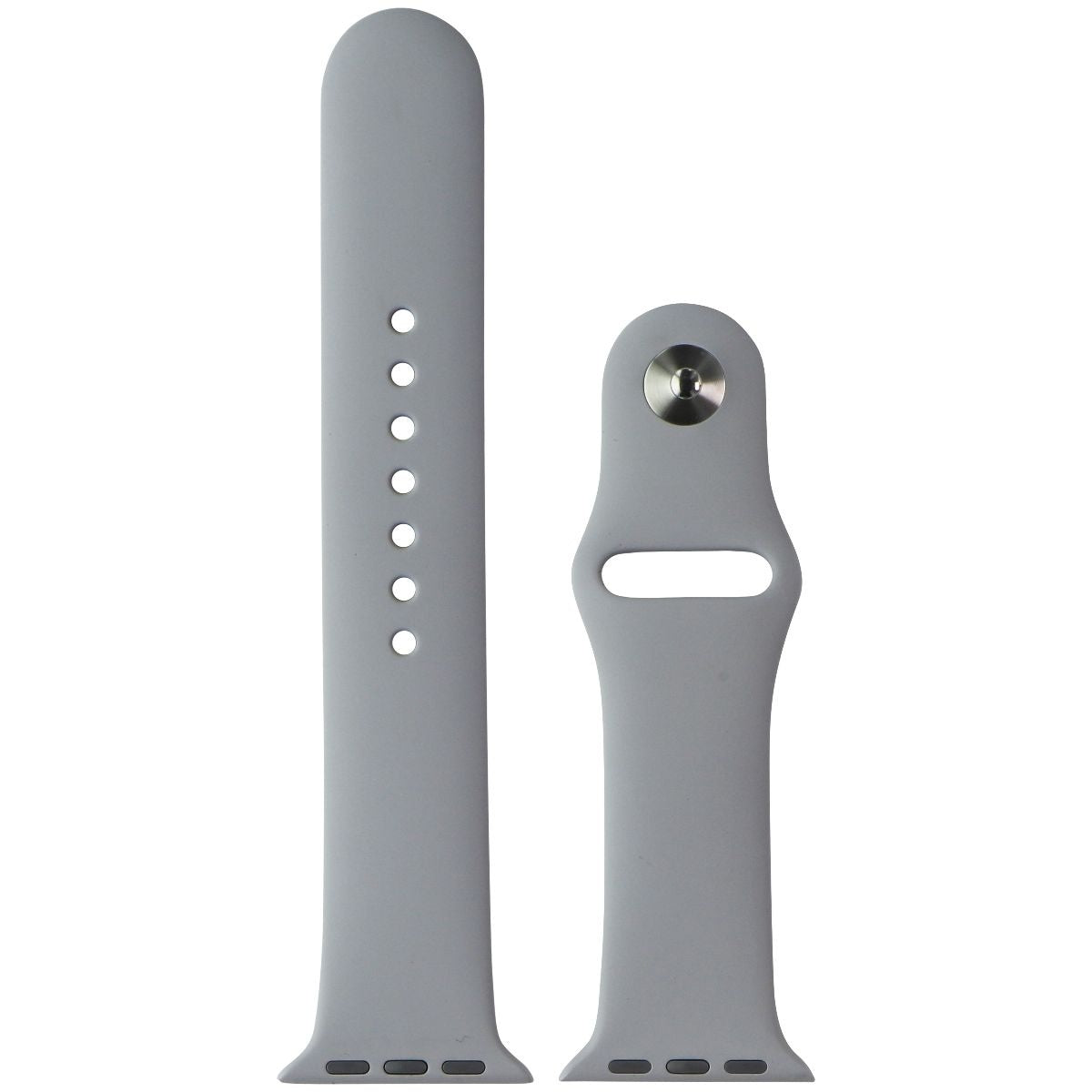 Apple Watch 38mm/40mm/41mm Sport Band - Fog Gray (M/L Size) | Soft Silicone Replacement Strap for Workouts, Running & Daily Wear