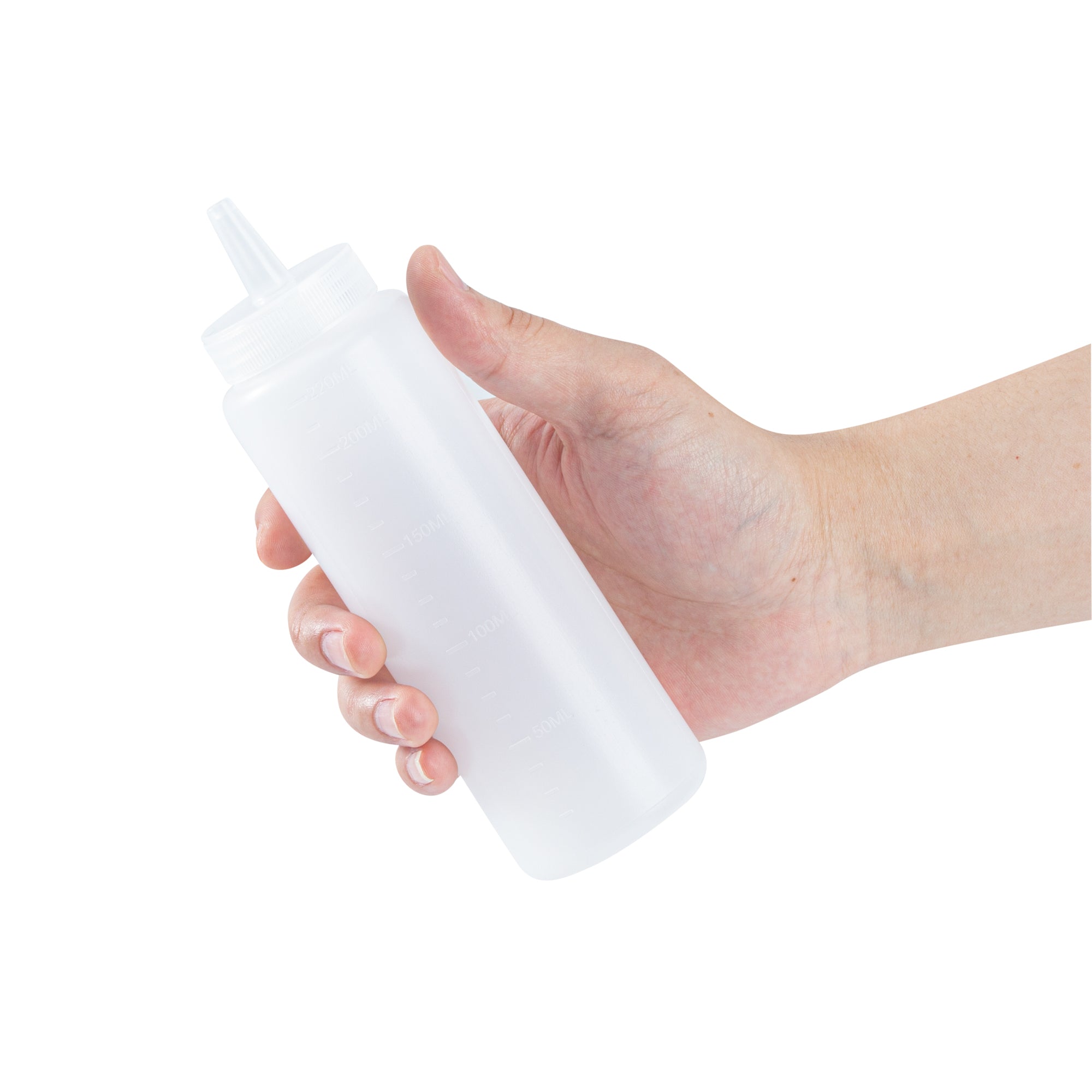 8 oz Clear Plastic Squeeze Bottle with Precision Tip - 2
