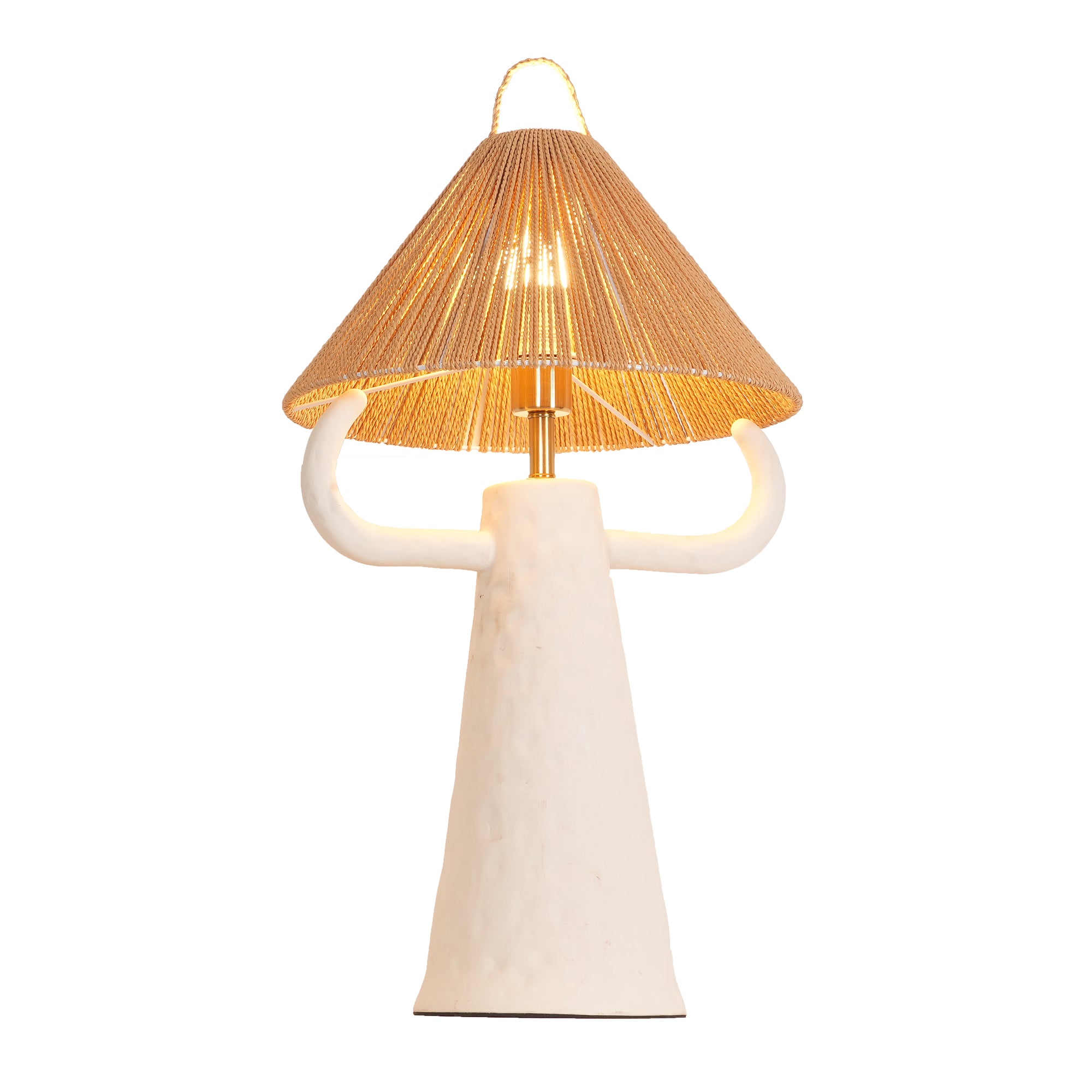 Dona Ceramic Table Lamp - Elegant Handcrafted Night Light for Bedroom, Living Room, and Office Decor - Perfect for Cozy Ambiance and Relaxation