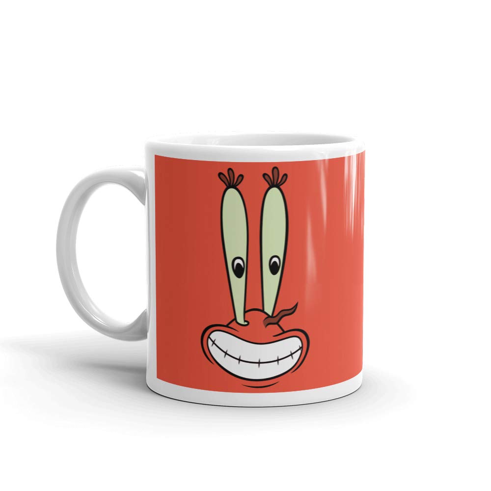 SpongeBob SquarePants Mr. Krabs 11 oz Ceramic Coffee Mug - Officially Licensed Nickelodeon Merchandise - Perfect for Home, Office & Gift Giving