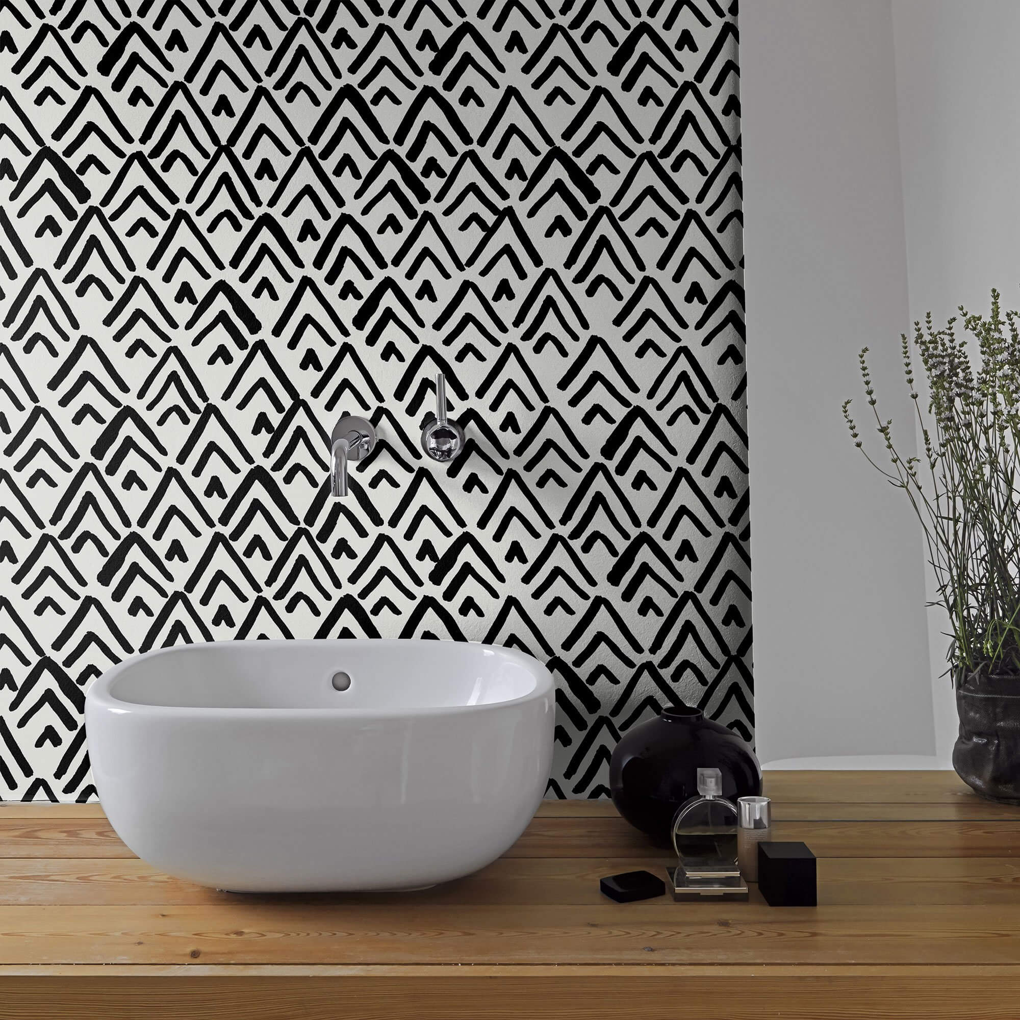 Black and White Striped Peel and Stick Removable Wallpaper for Teens - Self-Adhesive Decorative Wall Covering for Bedrooms, Dorm Rooms & Home Decor