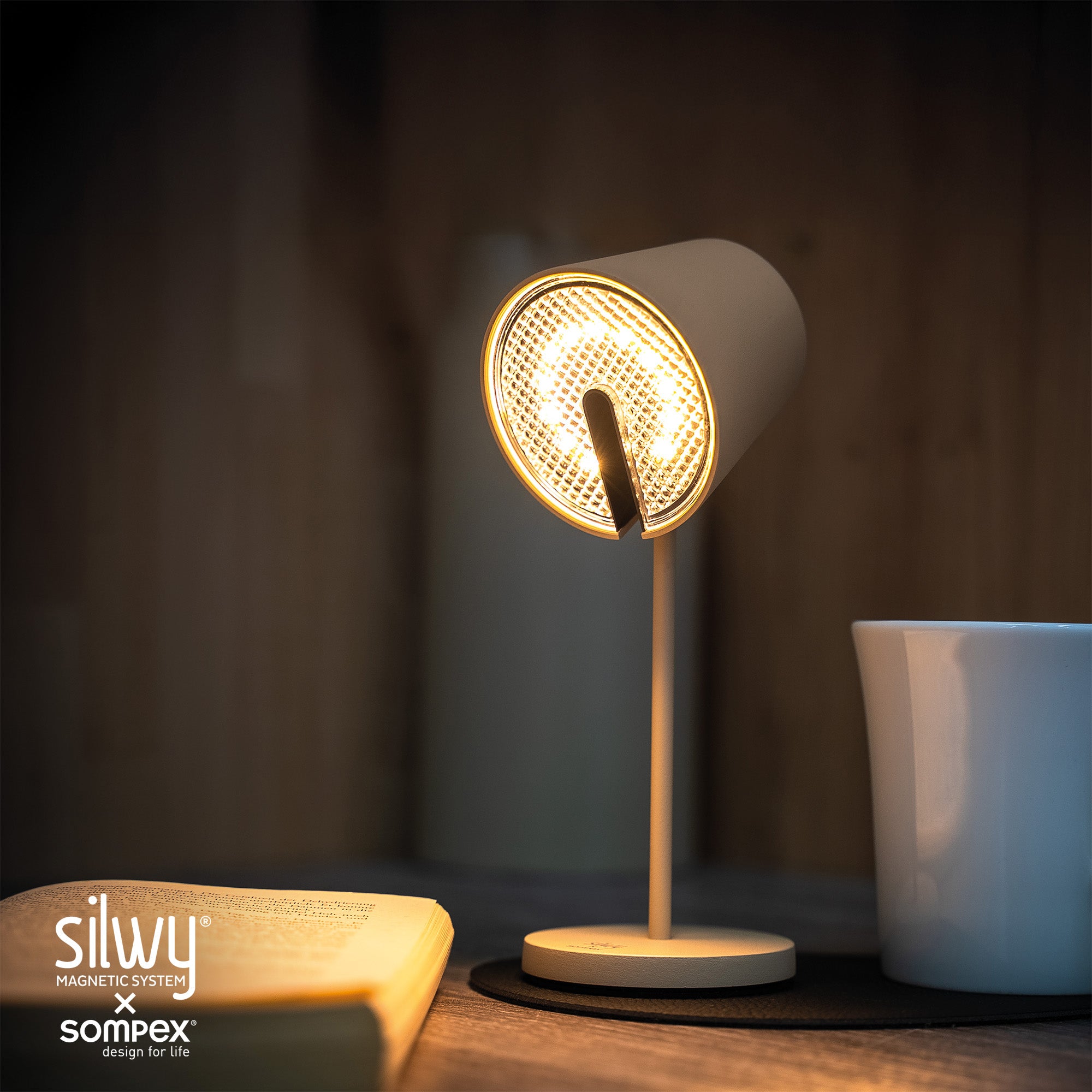 Portofino Sand Magnetic Light with Placemat and Pad - Perfect for Home Decor, Kitchen, and Dining Room Ambiance